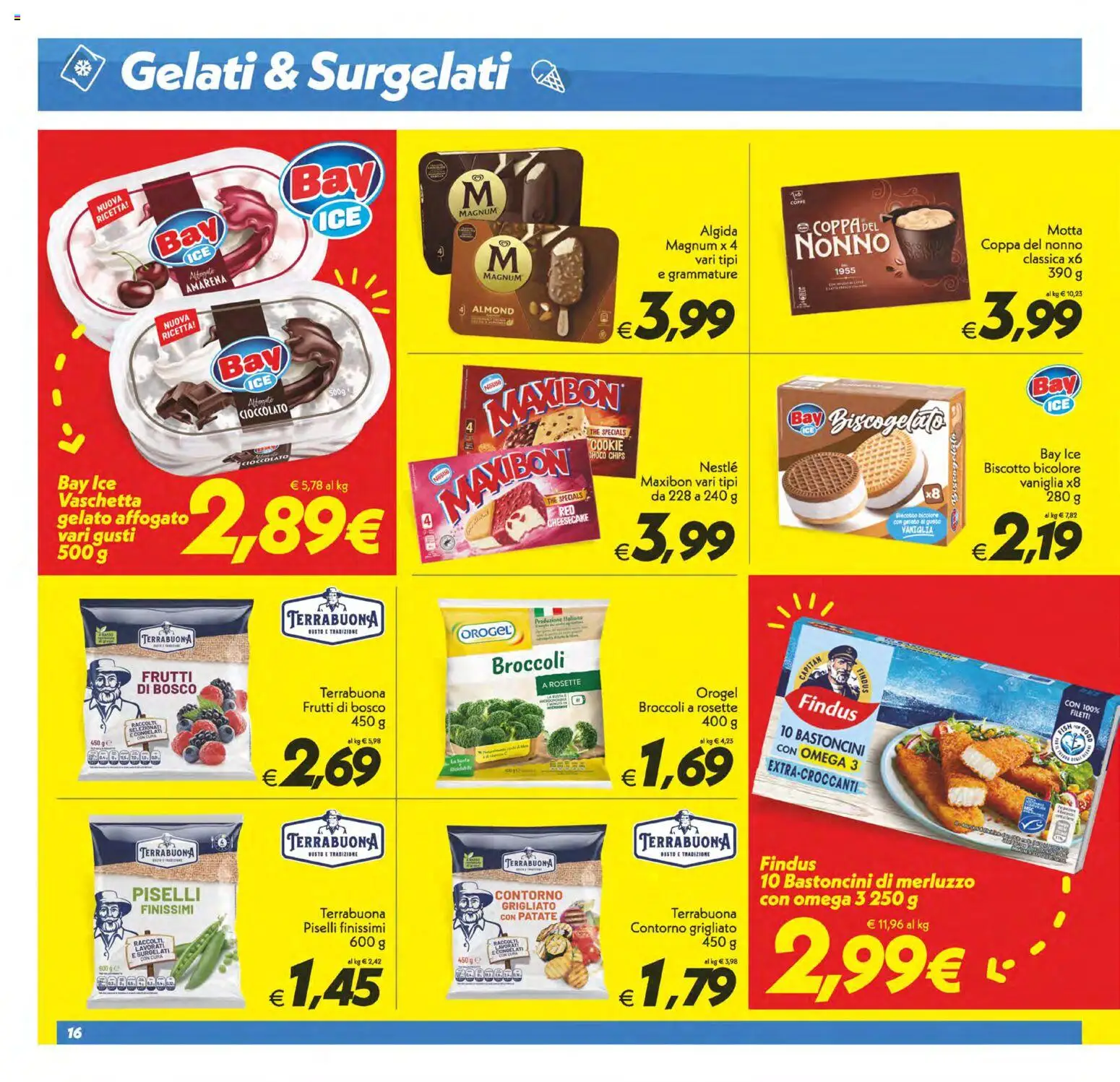 Volantino SuperConveniente del 28.04.2026 | Pagina: 16 | Prodotti: Merluzzo, The, Piselli, Amarena