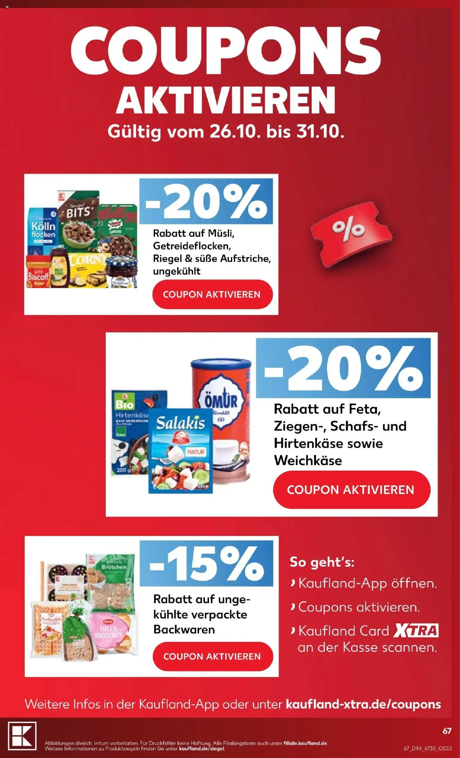 Kaufland Prospekt Zeitz – gültig ab 26.10.2026 | Seite: 67 | Produkte: Kolln, Milch, Salakis, Flocken