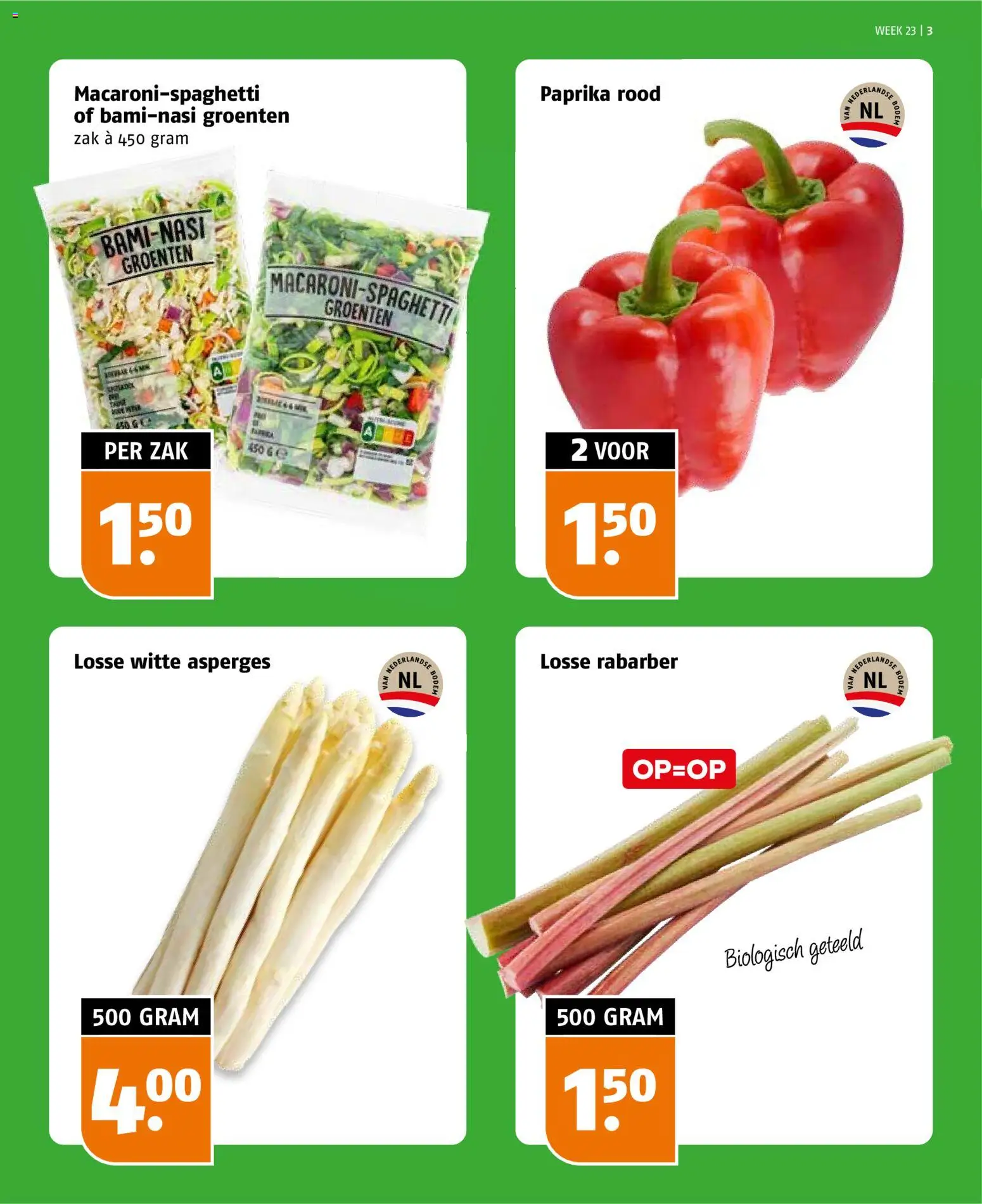 {H1} | Pagina: 3 | Producten: Asperges, Zak, Kész piskótalap, Groenten