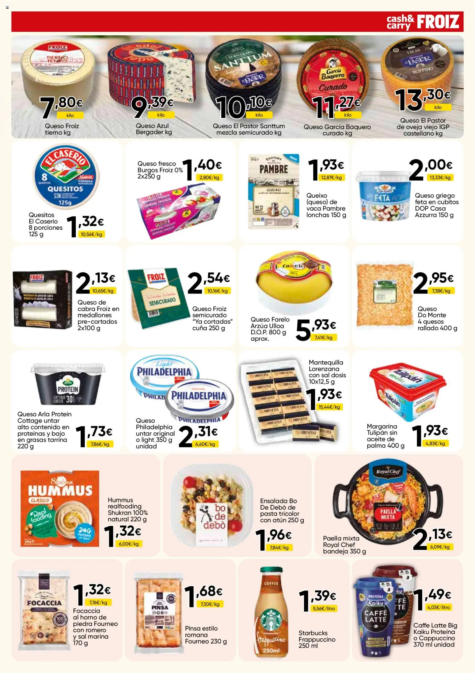 Froiz - Folleto Cash │ válido desde el 27/08/2026 | Página: 11 | Productos: Hummus, Pasta, Cuna, Queso azul