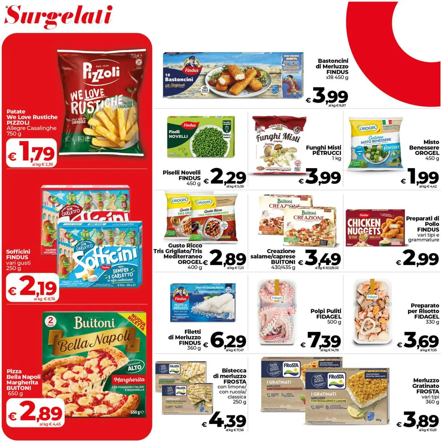 Volantino COOP del 09.06.2026 | Pagina: 12 | Prodotti: Pizza, Pollo, Pesce, Patate