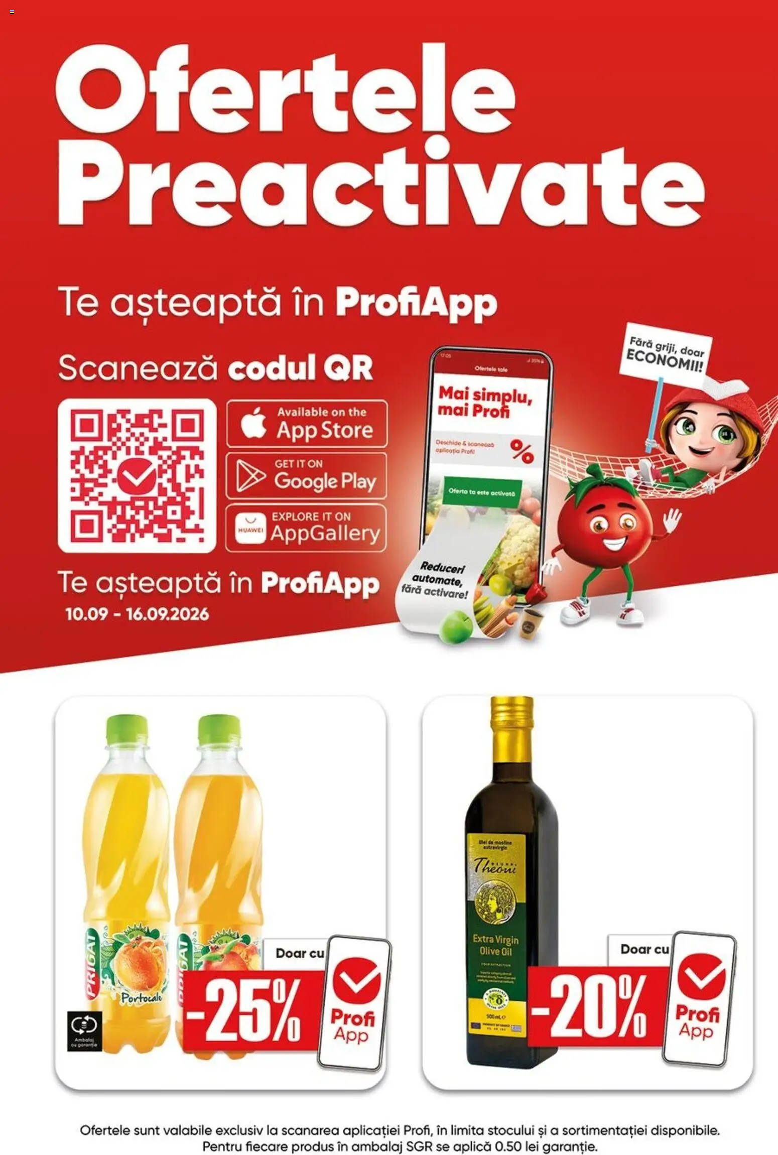 Noul catalog Profi – valabil de la 10.09.2026 | Pagină: 12 | Produse: Ulei de masline extravirgin, Aplică, Măsline, Ulei