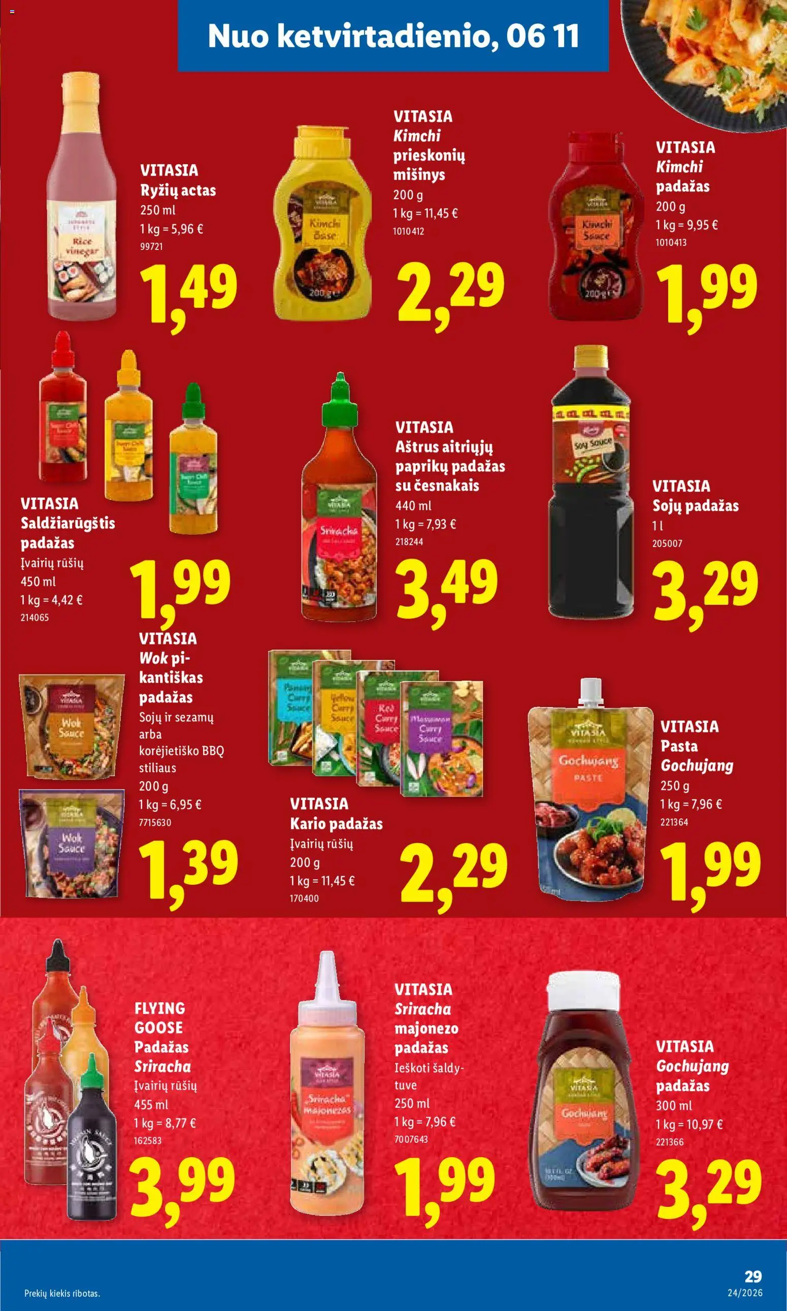 LIDL akcijos nuo 08.06.2026 | Puslapis: 25 | Prekių: Padažas