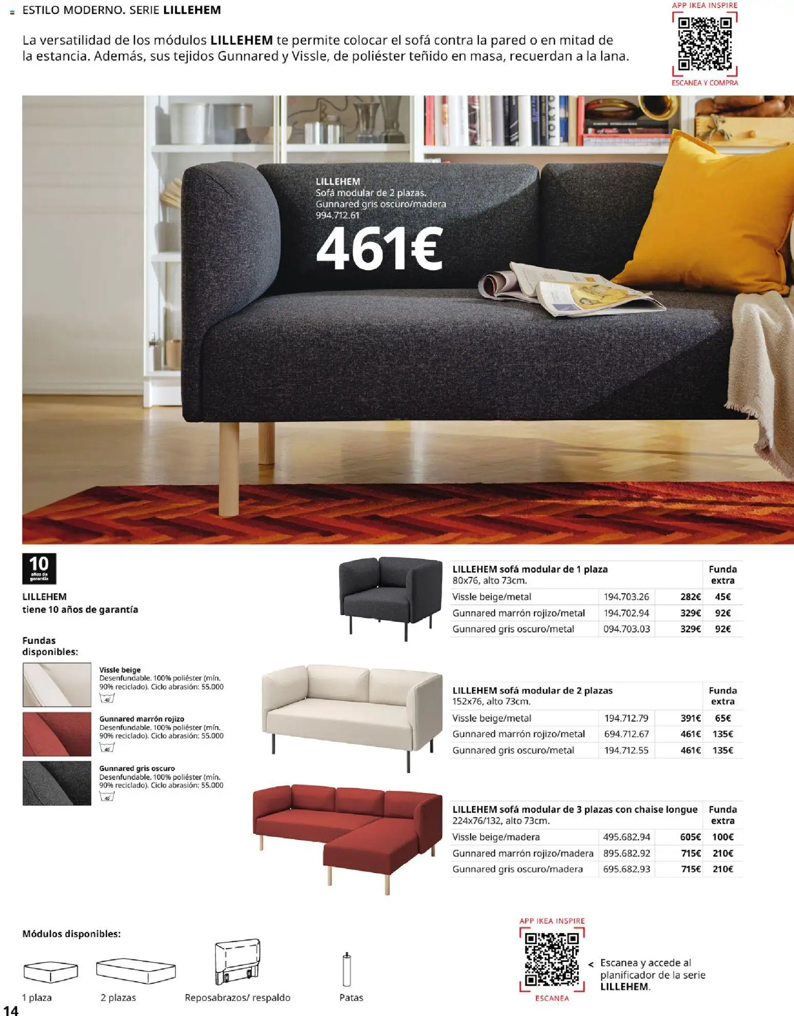 IKEA - Sofás │ válido desde el 28/09/2026 | Página: 14 | Productos: Té, Funda, Sofá