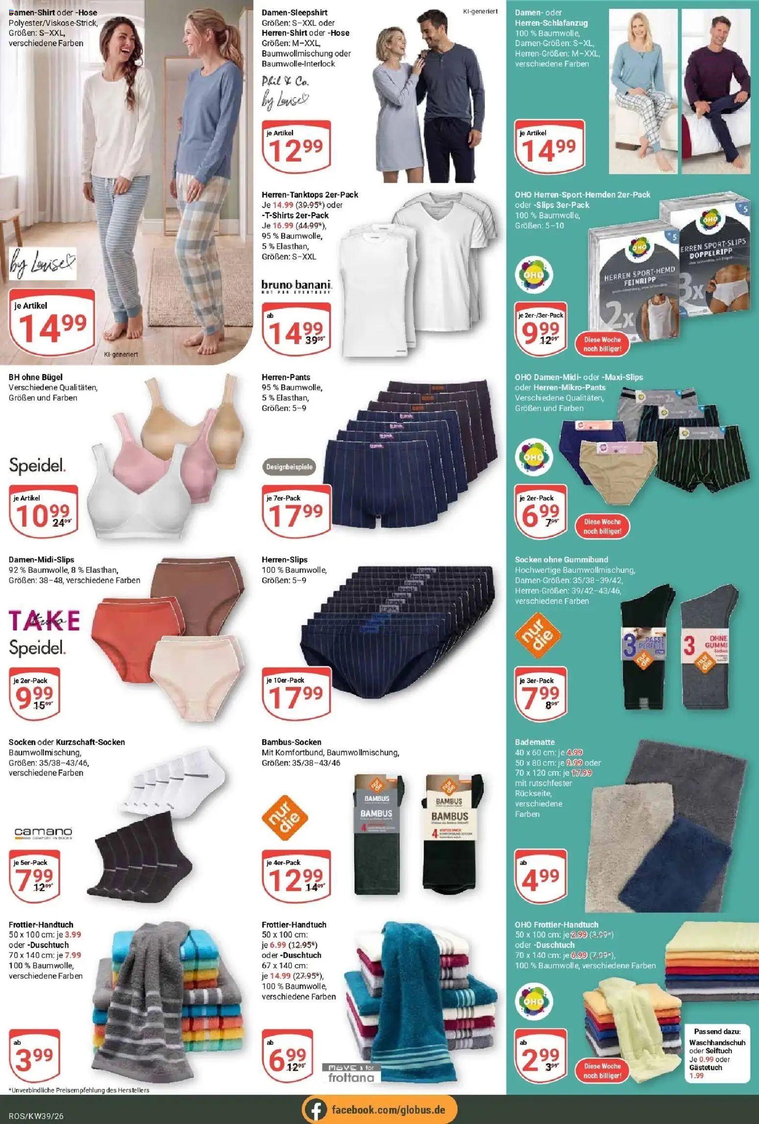 Globus Prospekt Lambrechtshagen (ab 21.09.2026) » Angebote online | Seite: 28 | Produkte: Hose, BH, Socken