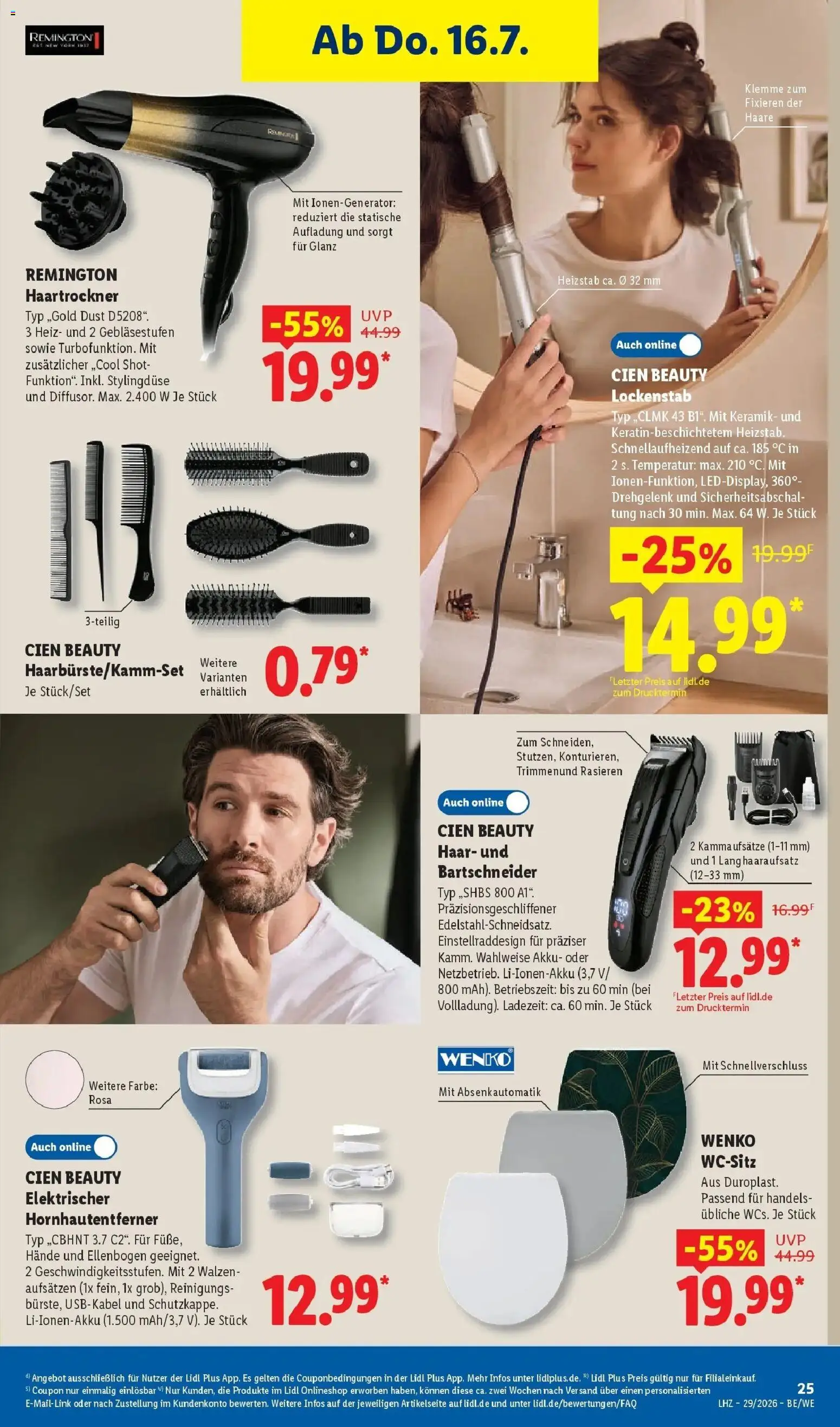 Lidl Prospekt Künzell – gültig ab 13.07.2026 | Seite: 47 | Produkte: Lockenstab, Haartrockner