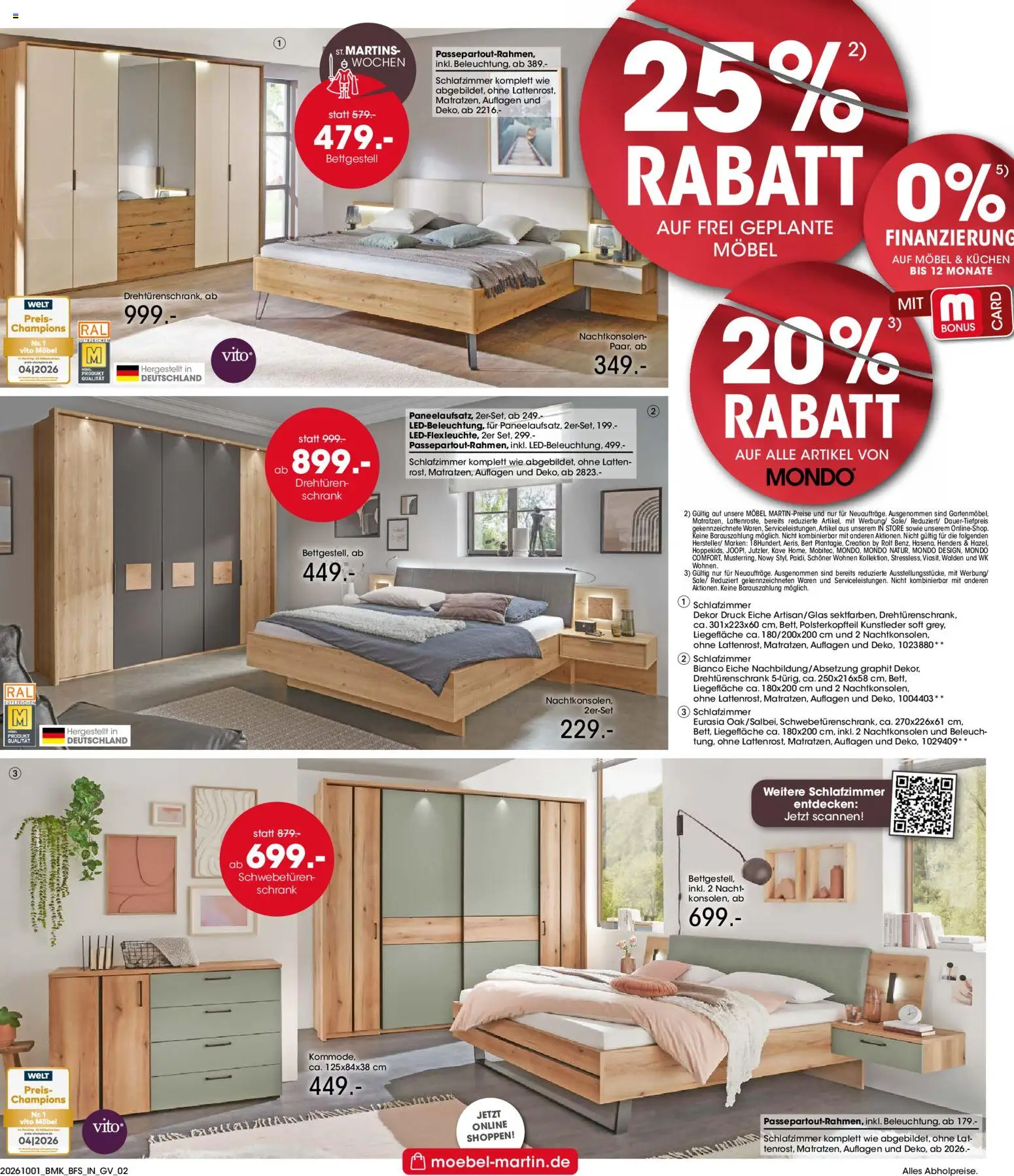 Möbel Martin Prospekt – gültig ab 01.10.2026 | Seite: 2 | Produkte: Drehtürenschrank, Schrank, Kuchen