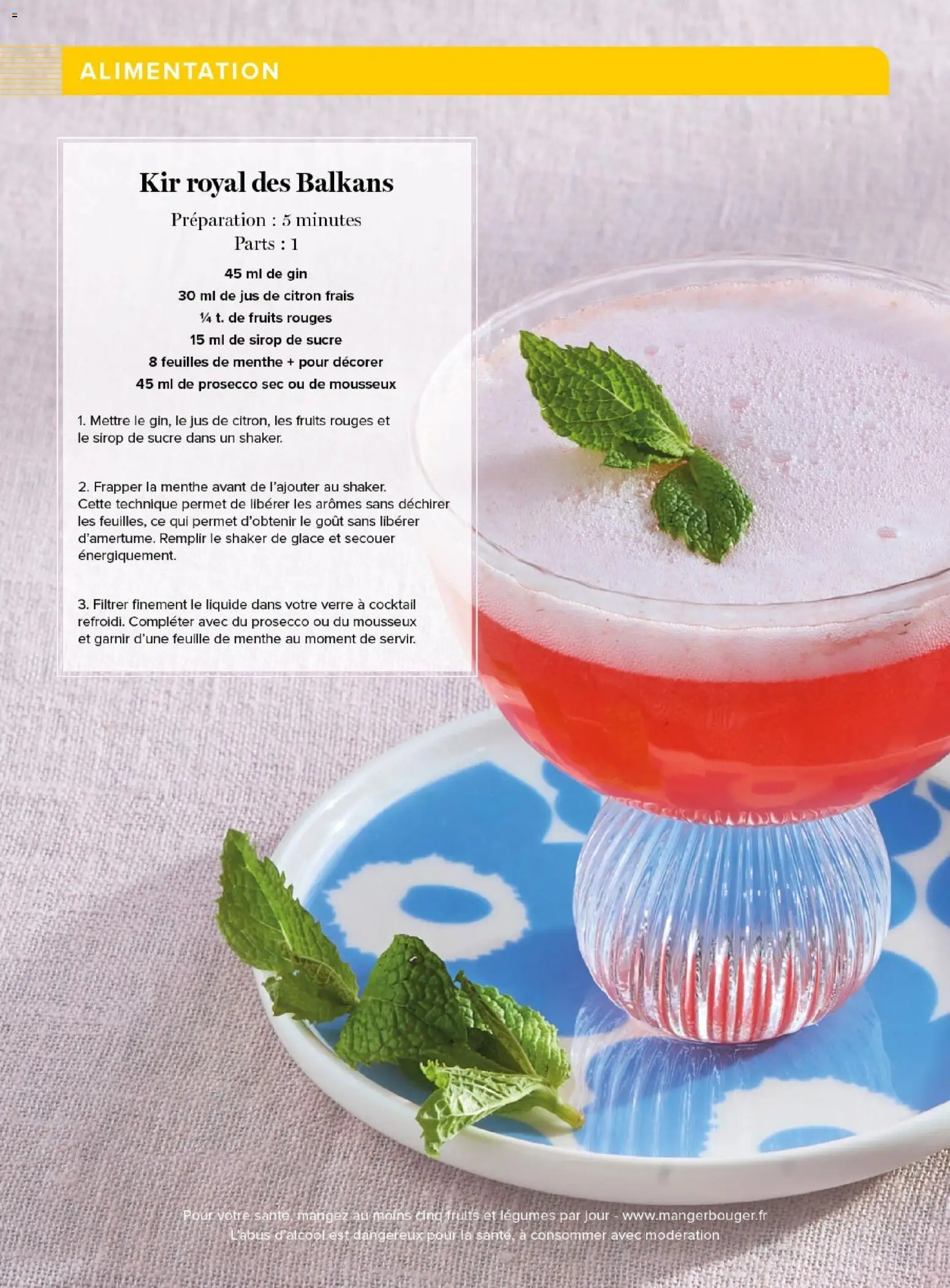 {H1} | Page: 88 | Produits: Citron, Mousseux, Prosecco, Gin