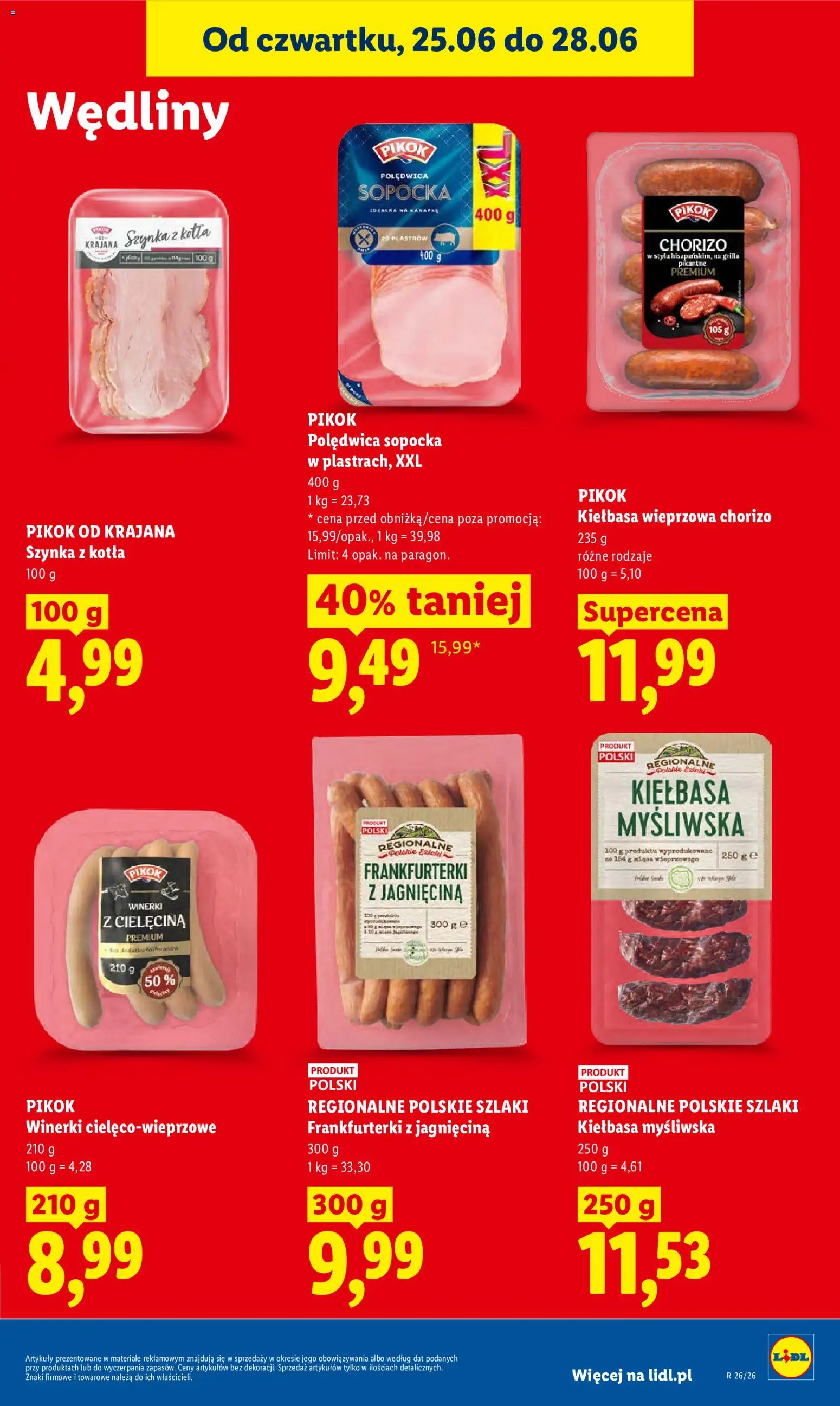 Lidl Polsko leták od 25.06.2026 | Strana: 53 | Produkty: Chorizo, Pikok