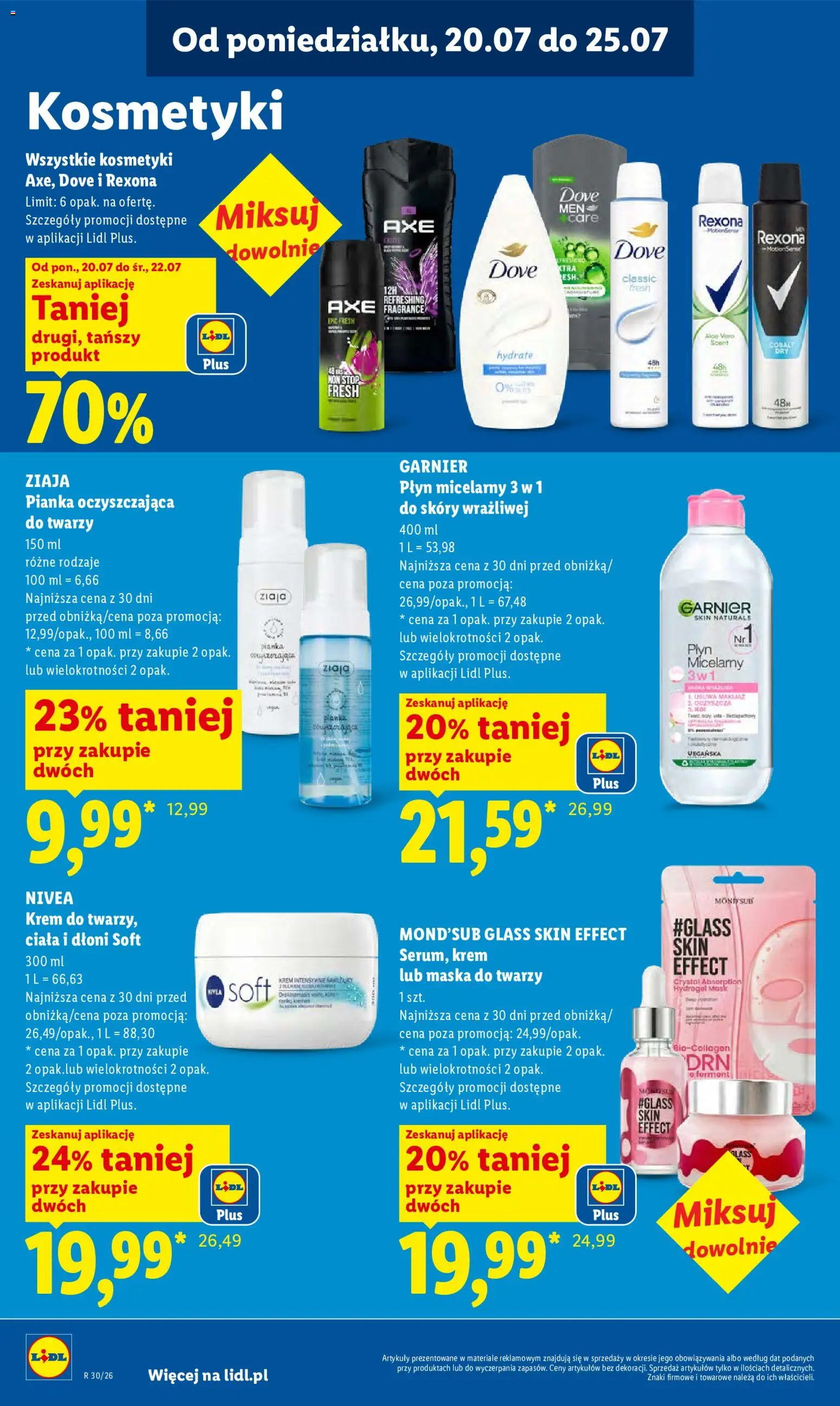 Lidl gazetka od 20.07.2026 | Strona: 96 | Produkty: Garnier, Maska, Żel pod prysznic, Dezodorant