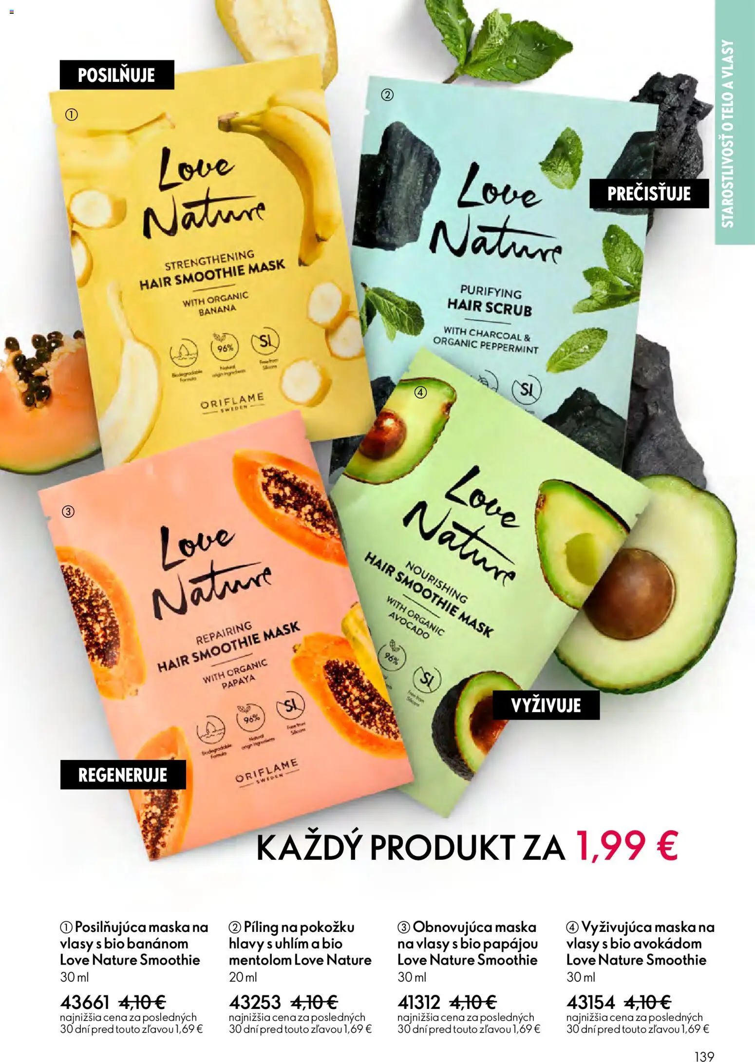 Nové Oriflame akcie – leták je platný od 27.05.2026 | Strana: 139 | Produkty: Maska na vlasy, Maska