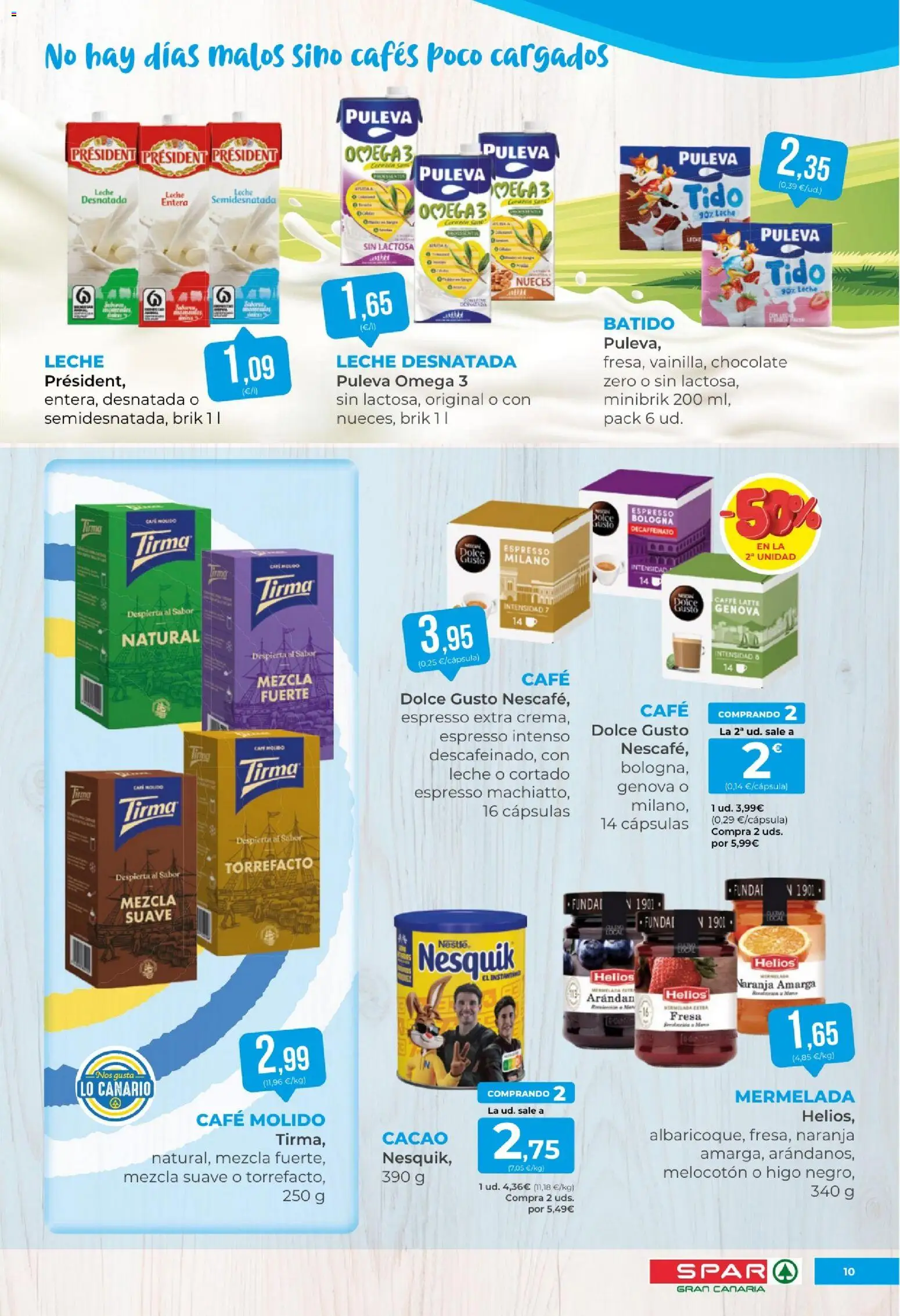 Spar folleto │ válido desde el 30/10/2026 | Página: 10 | Productos: Leche entera, Chocolate, Café molido, Cacao