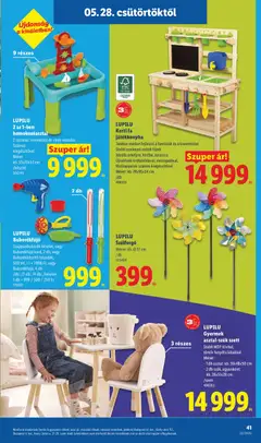Lidl akciós újság - amely érvényes a következő dátumtól: 28.05.2026 | Oldal: 41