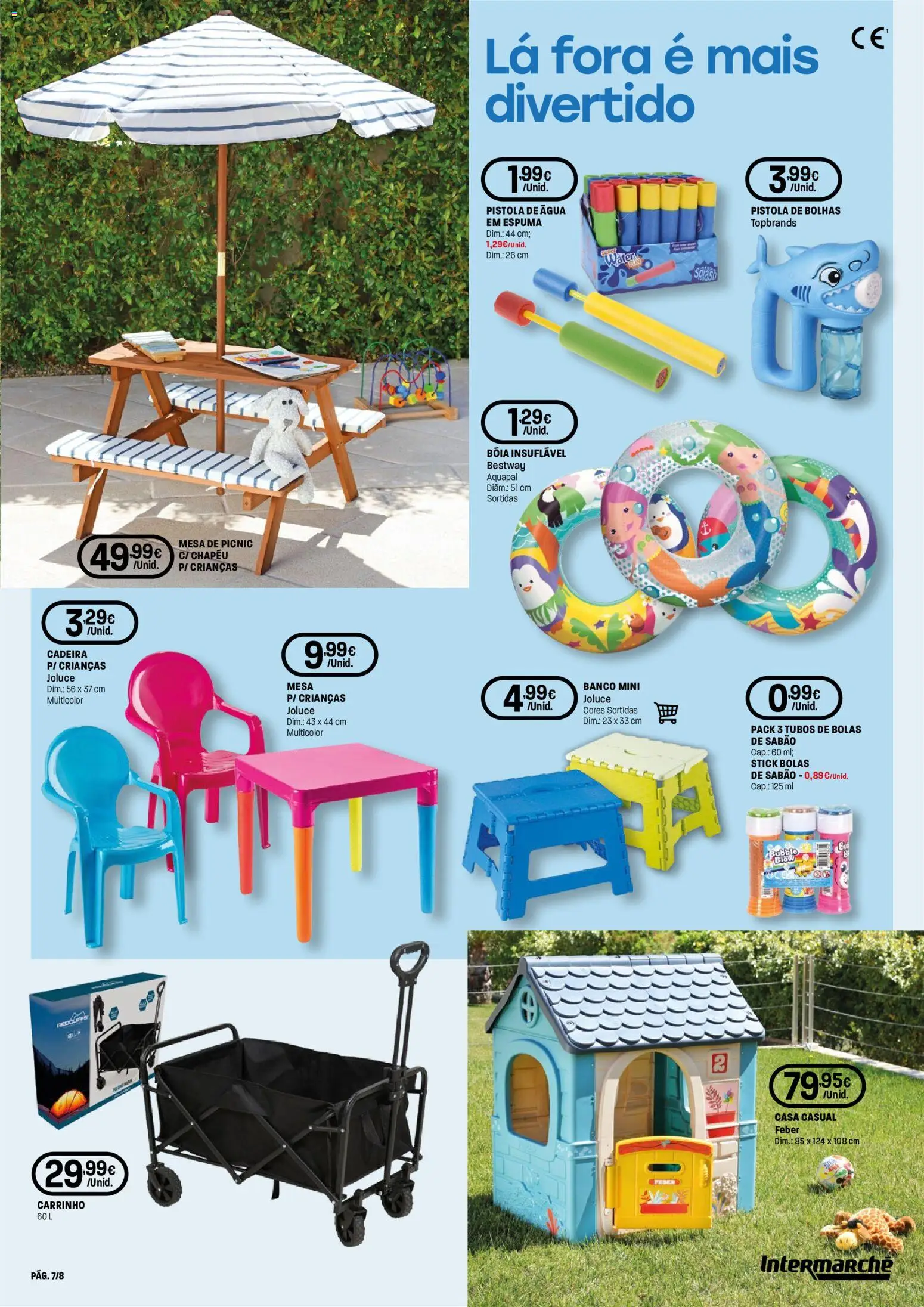 Intermarché Folheto Contact │ válido de 07.05.2026 | Página: 7 | Produtos: Agua, Chapéu, Sabão, Cadeira