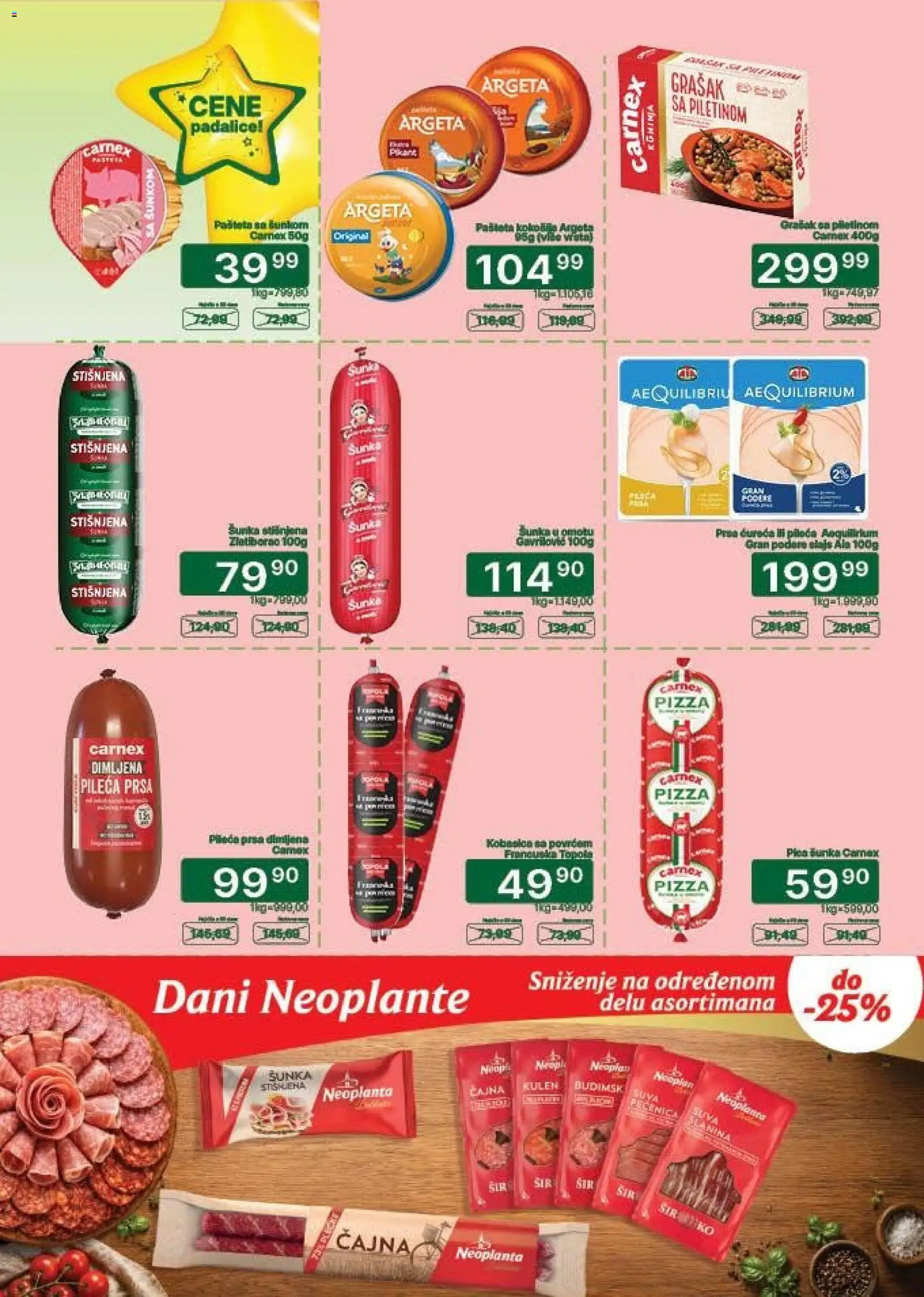 Univerexport katalog - važi od 01.09.2026 | Strana: 6 | Proizvode: Pileća prsa, Grašak, Kulen, Dimljena pileća prsa