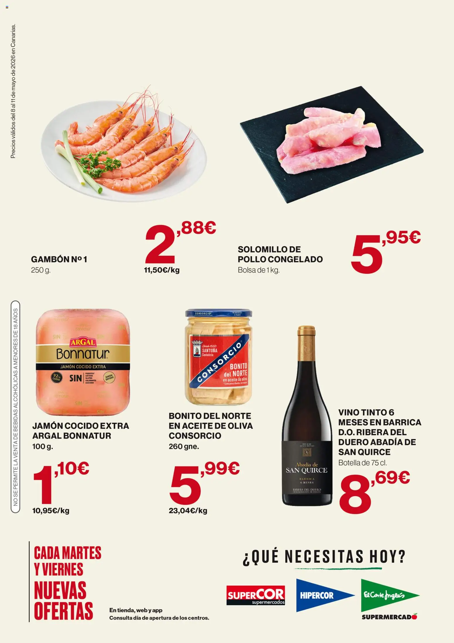Supercor Canarias │ válido desde el 08.05.2026 | Página: 2 | Productos: Aceite, Vino, Aceite de oliva, Bolsa