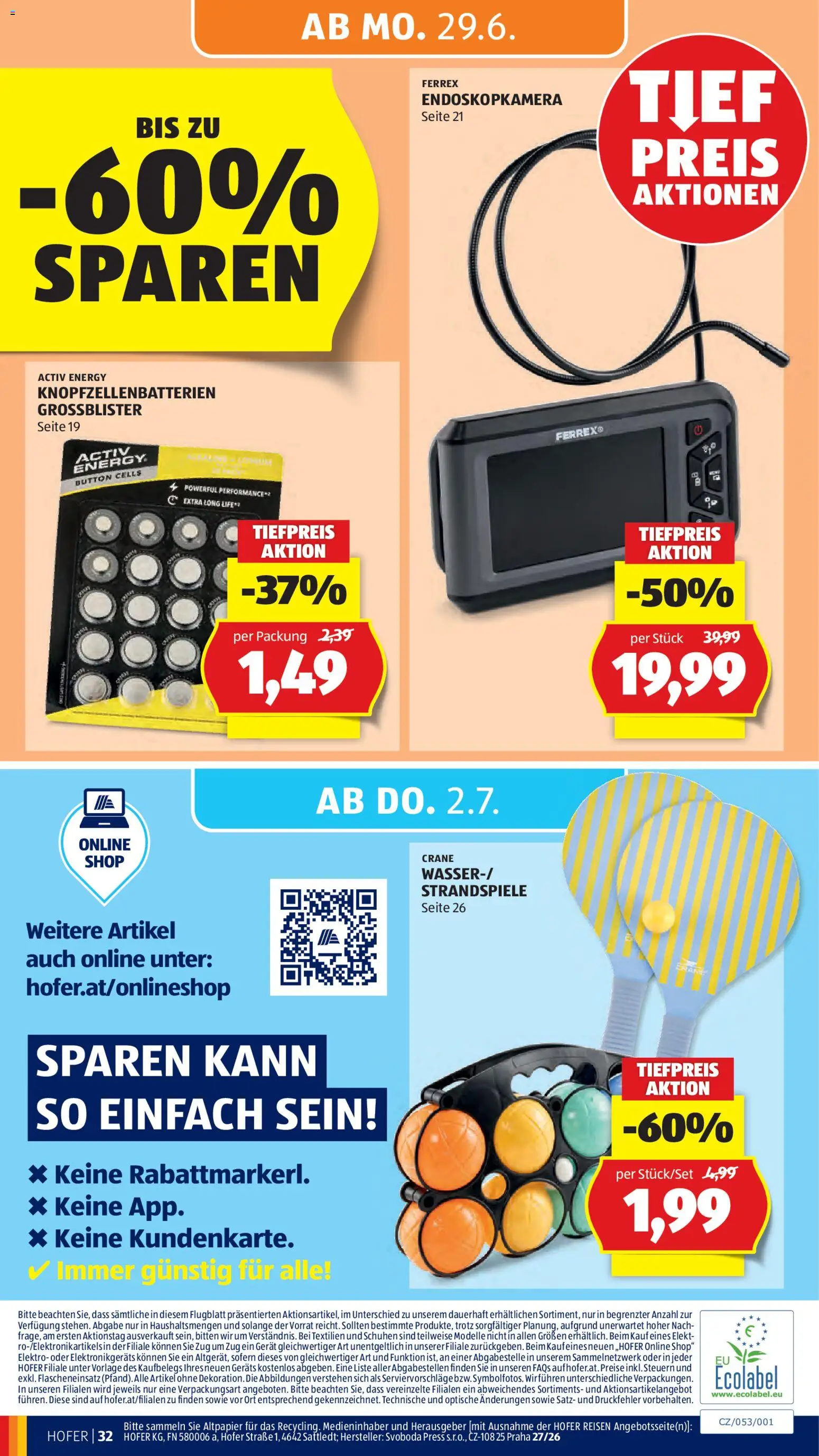 Hofer Flugblatt gültig ab 26.06.2026 | Seite: 37