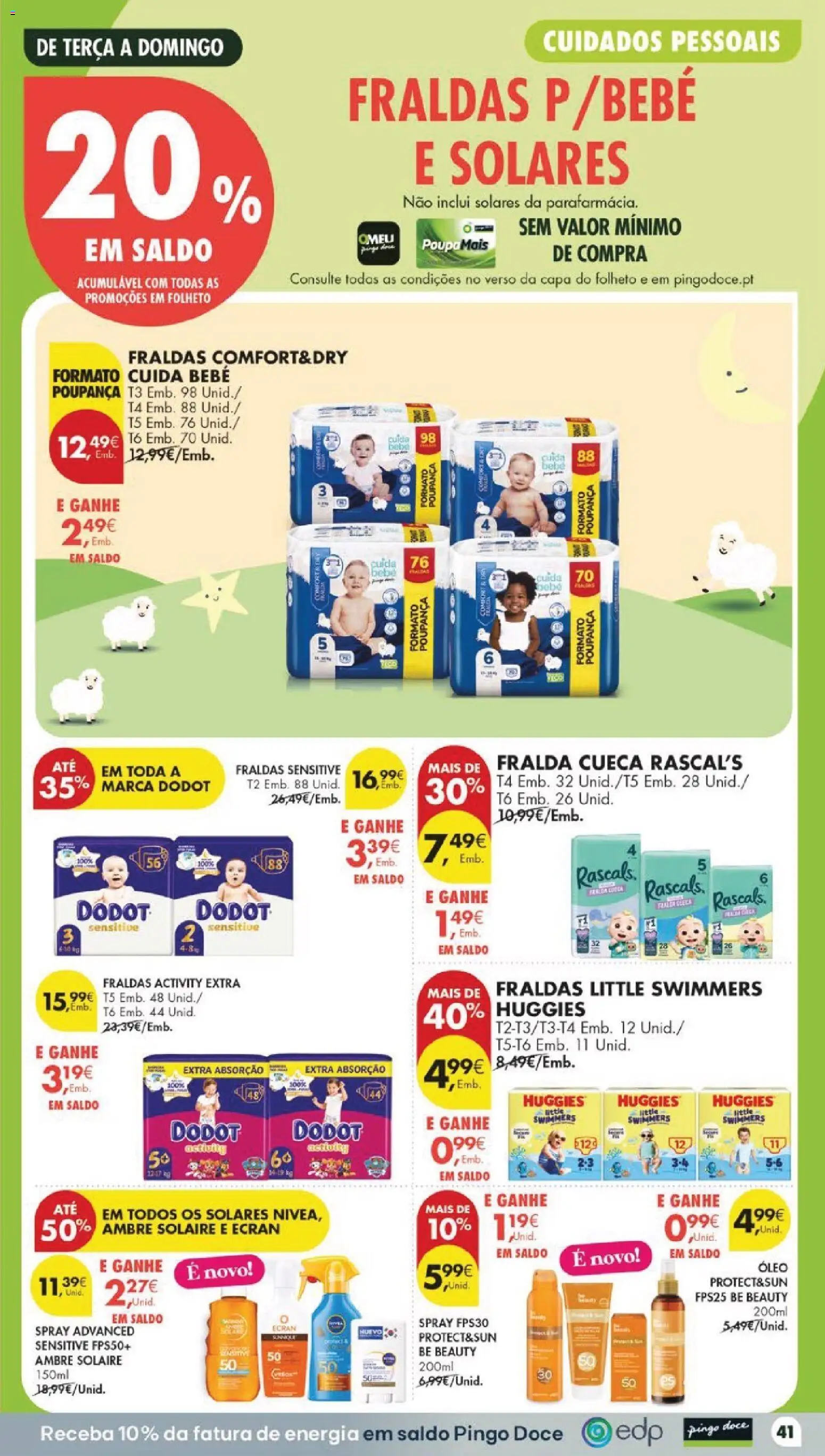Pingo Doce folheto │ válido de 04/08/2026 | Página: 47 | Produtos: Fraldas, Óleo