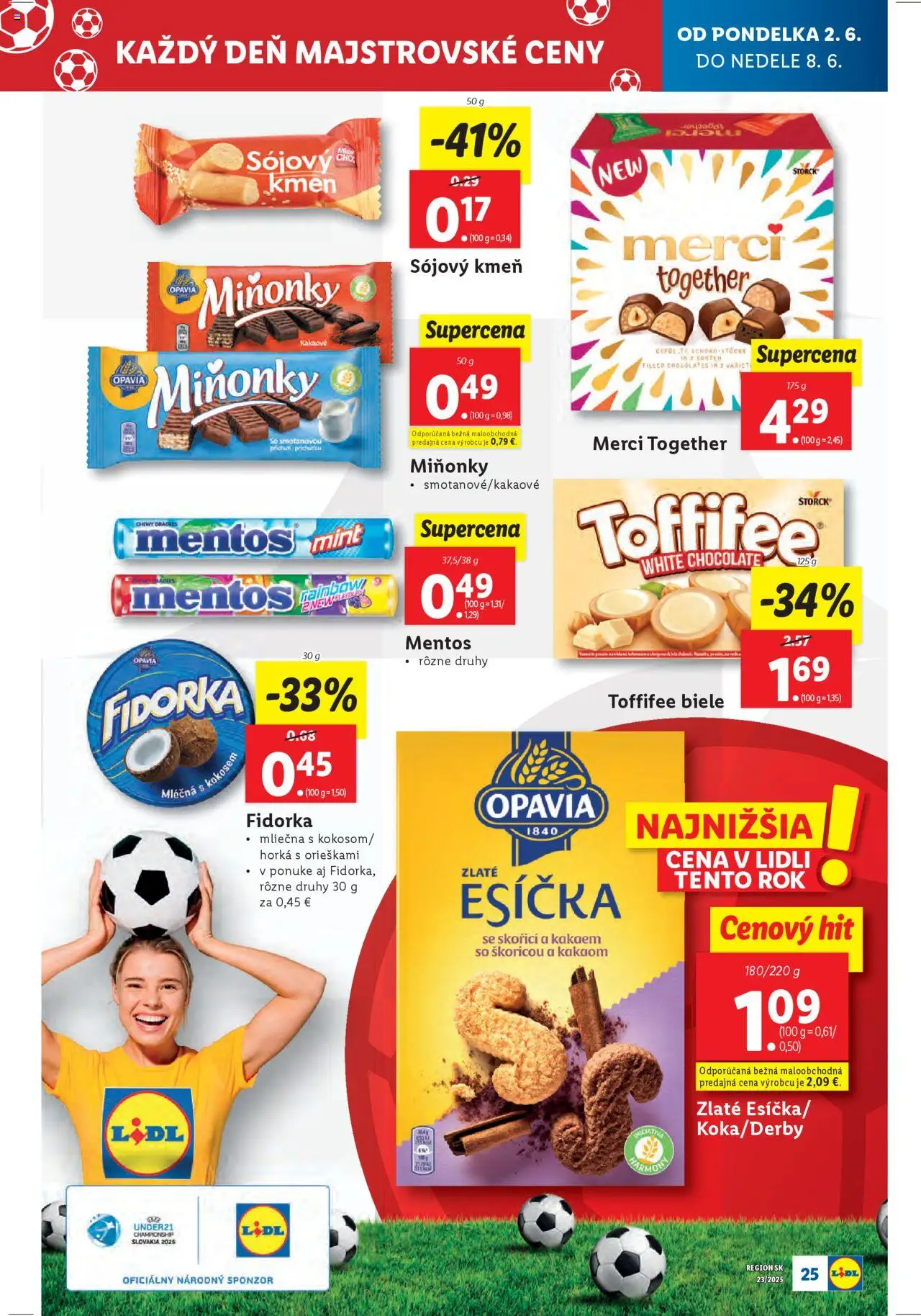 Nové Lidl akcie – leták je platný od 02.06.2025 | Strana: 31 | Produkty: Merci, Toffifee