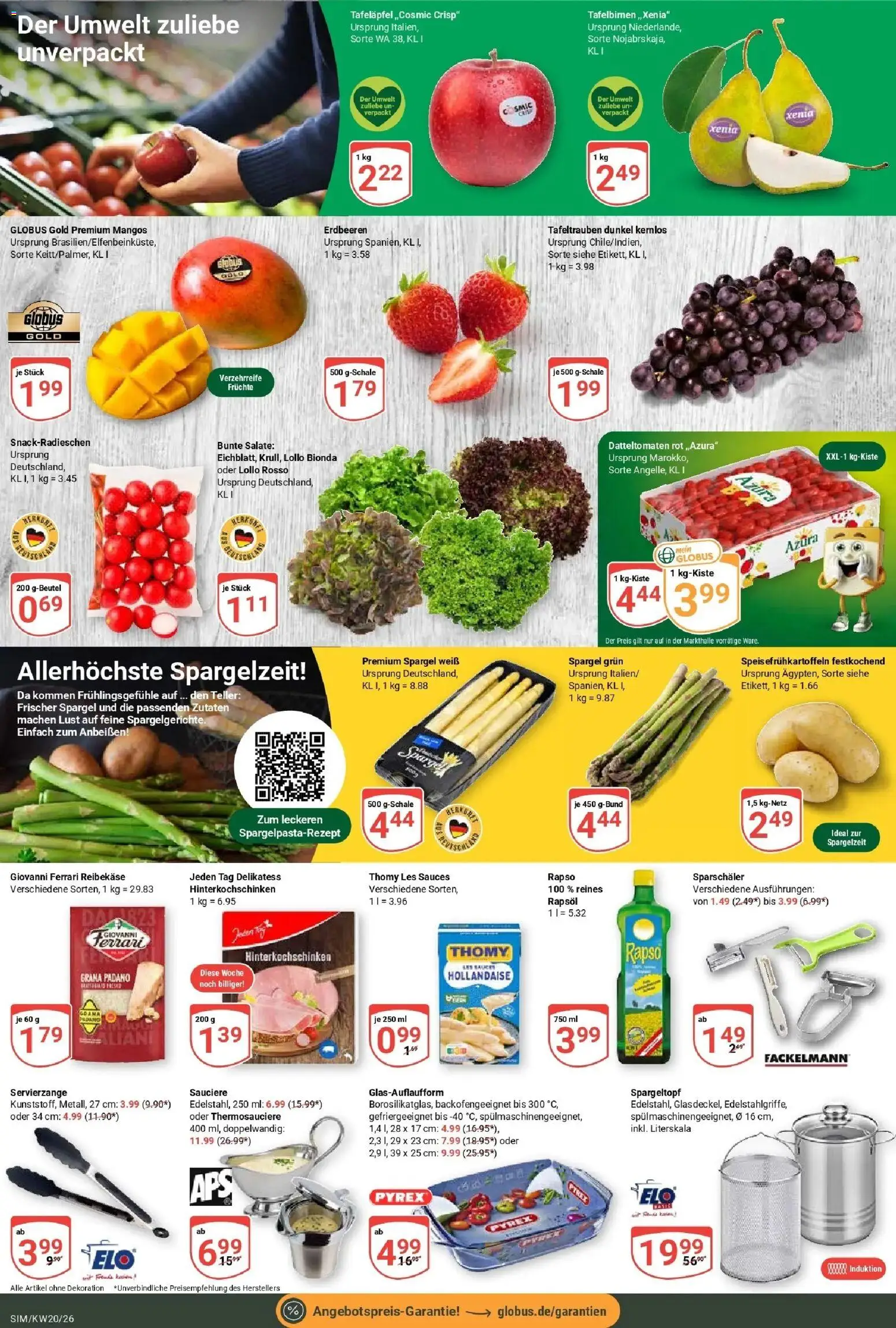 Globus Prospekt Simmern	 – gültig ab 10.05.2026 | Seite: 6 | Produkte: Thomy les sauces, Rapsöl, Spargel, Erdbeeren