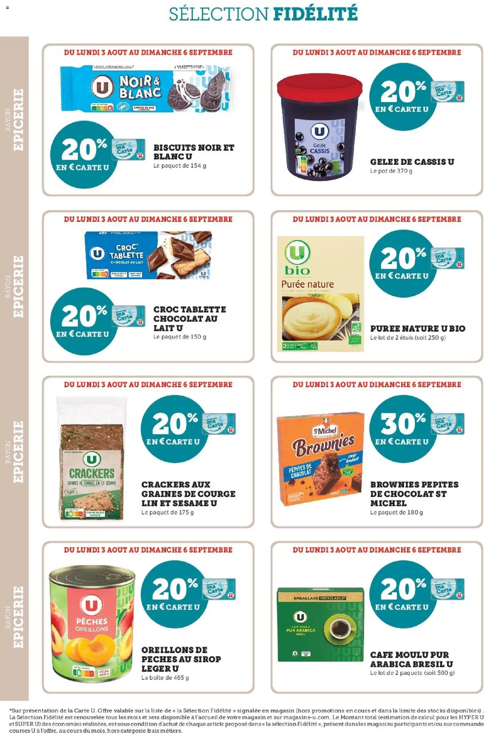 {H1} | Page: 8 | Produits: Courge, Pépites de chocolat, Farine, Café