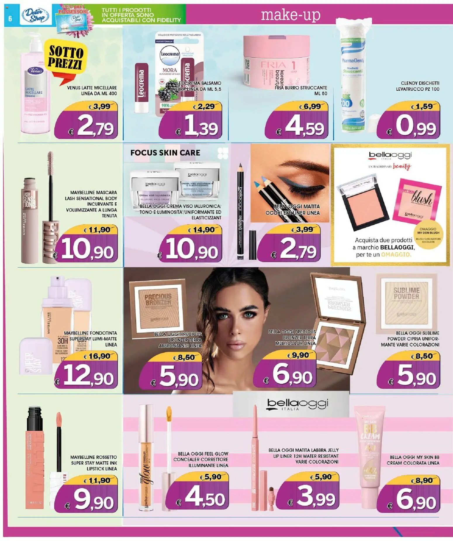 Volantino Deter Shop del 01/10/2026 | Pagina: 6 | Prodotti: Rossetto, Balsamo, Correttore, Blush