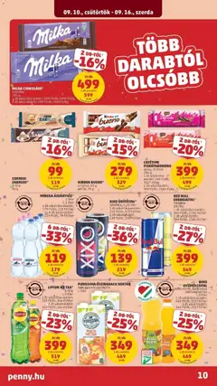 RED BULL ENERGIAITAL*, többféle, 250 ml - amely érvényes a következő dátumtól: 2026.09.10. | Oldal: 10