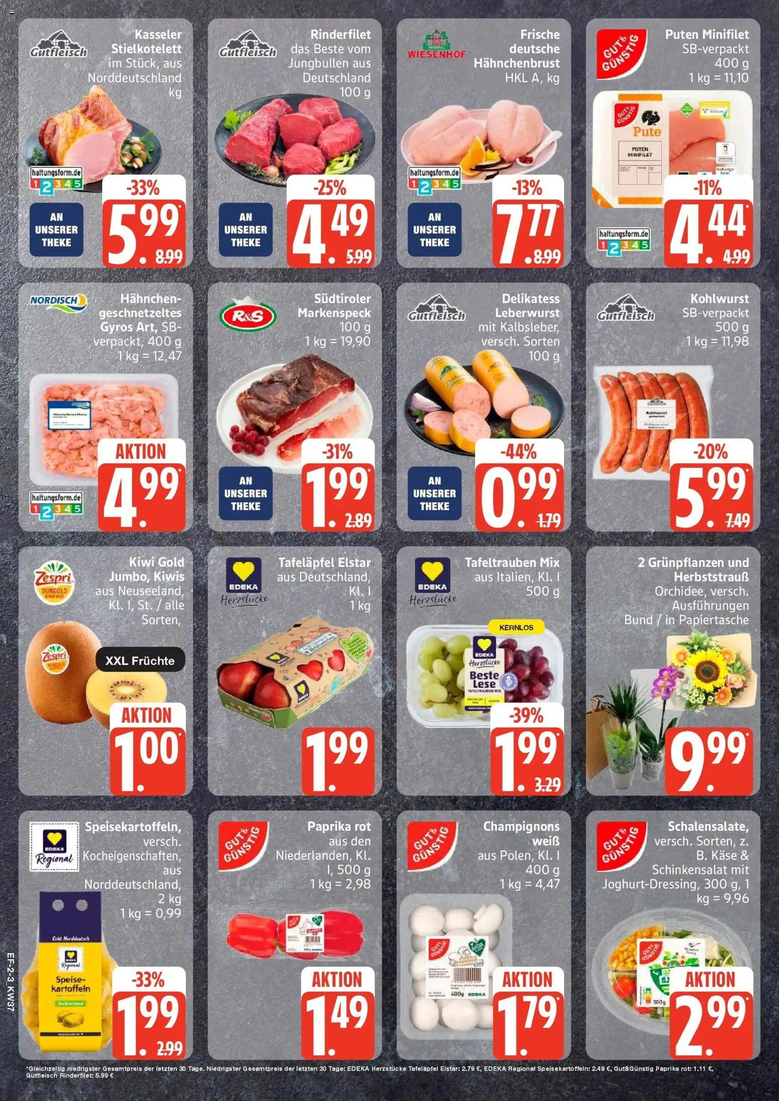 Edeka Prospekt Ascheberg (ab 07.09.2026) » Angebote Online | Seite: 2 | Produkte: Hahnchen, Gyros, Paprika, Kiwi