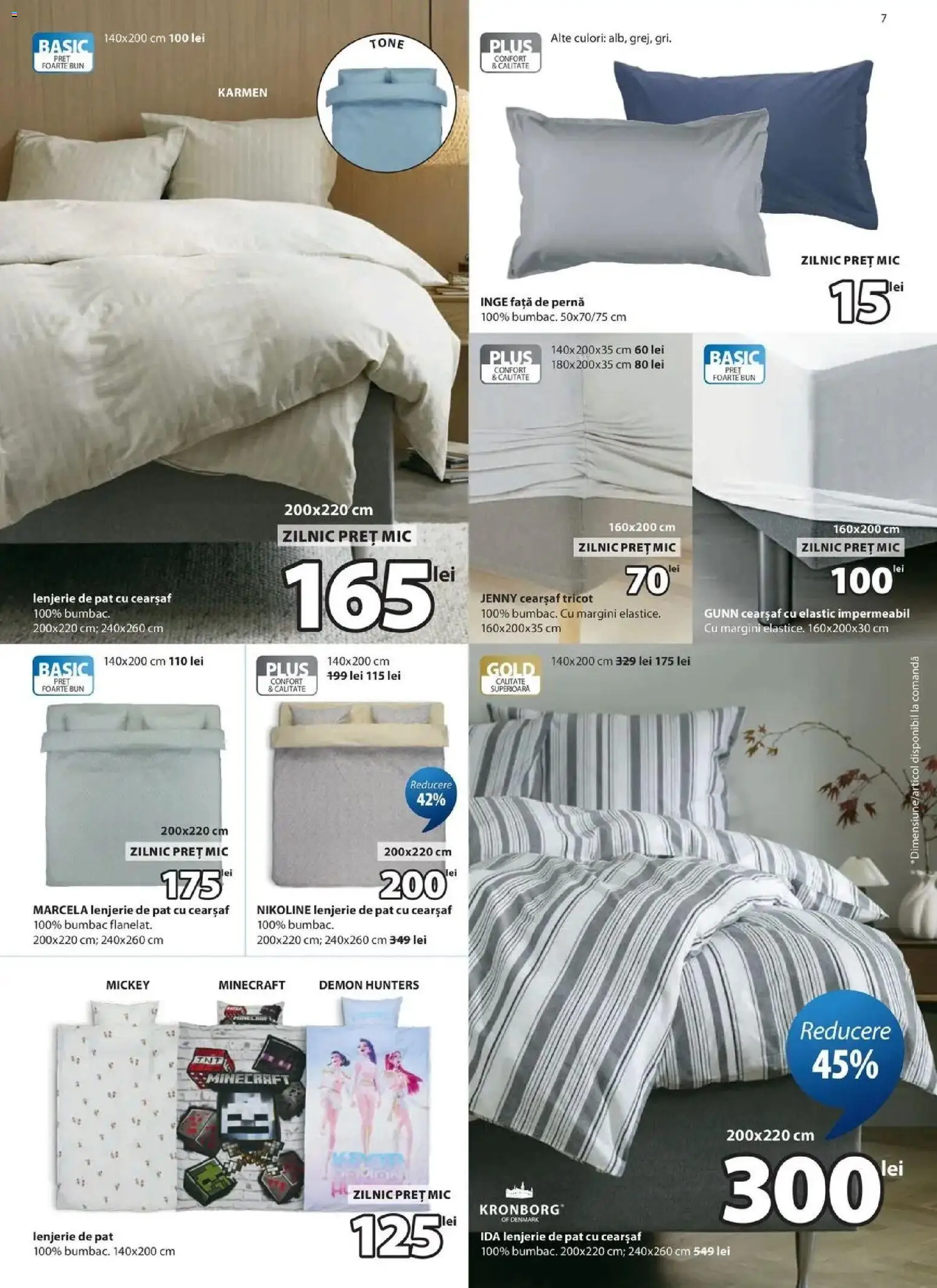 JYSK Catalog actual - Oferta 26.10.2026 - 24.11.2026 | Pagină: 7 | Produse: Pat, Lenjerie de pat, Față de pernă, Plus