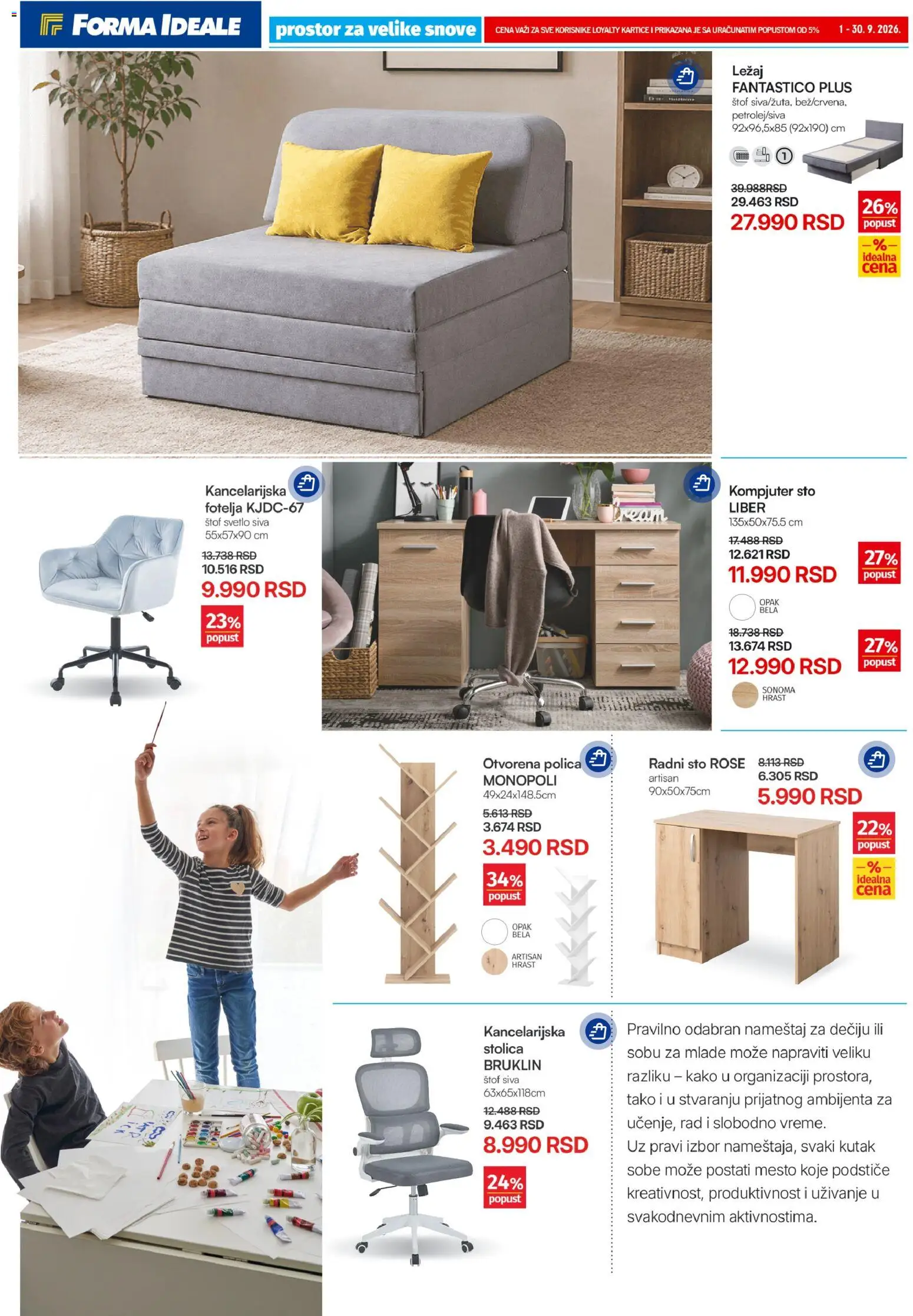 Forma Ideale katalog - važi od 01.09.2026 | Strana: 3 | Proizvode: Fotelja, Sto, Stolica, Kompjuter
