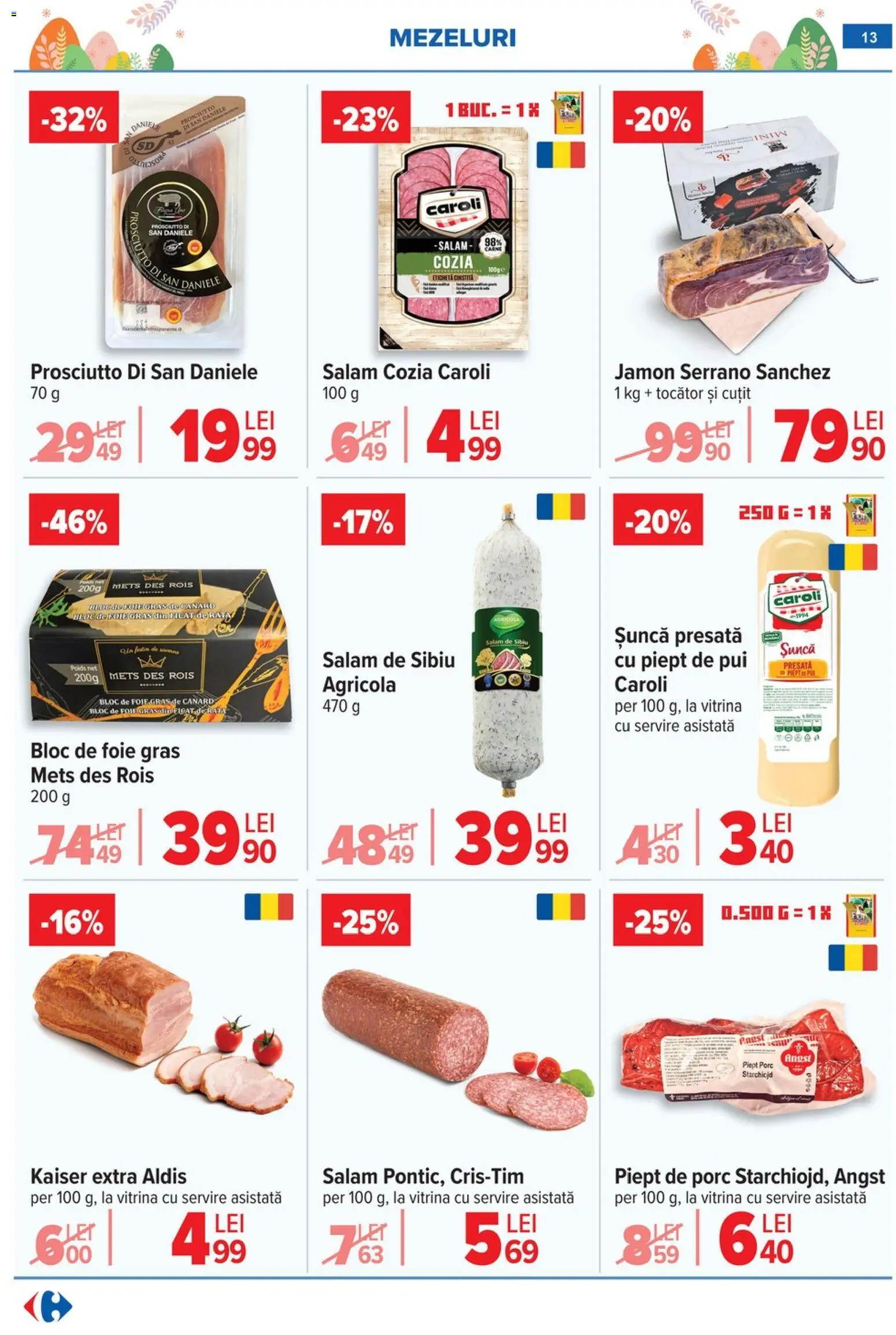Noul catalog Carrefour – valabil de la 06.04.2026 | Pagină: 15 | Produse: Lapte, Suc, Făină, Roșii