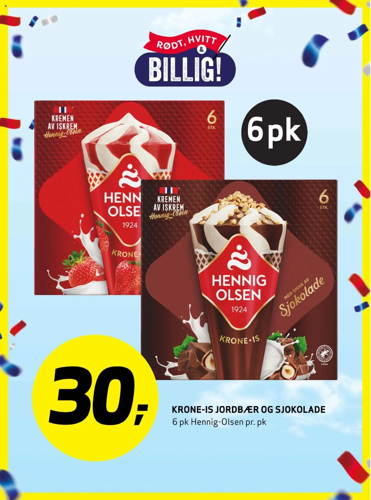 {H1} | Side: 18 | Produkter: Sjokolade, Jordbær, Iskrem, Датчик руху
