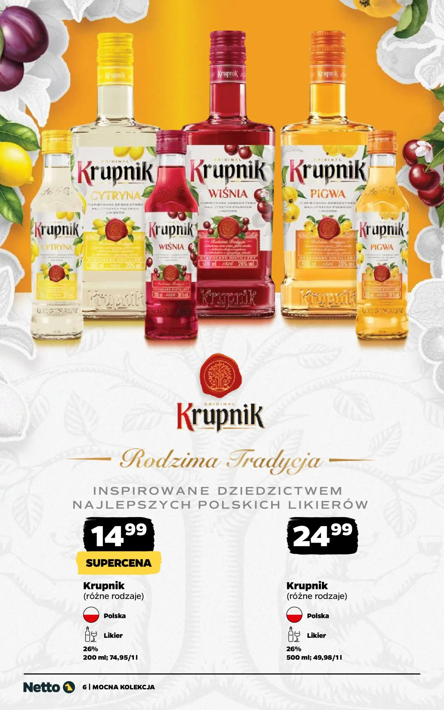 Netto gazetka - Alkohole mocne od 08.06.2026 | Strona: 6 | Produkty: Cytryna, Pigwa