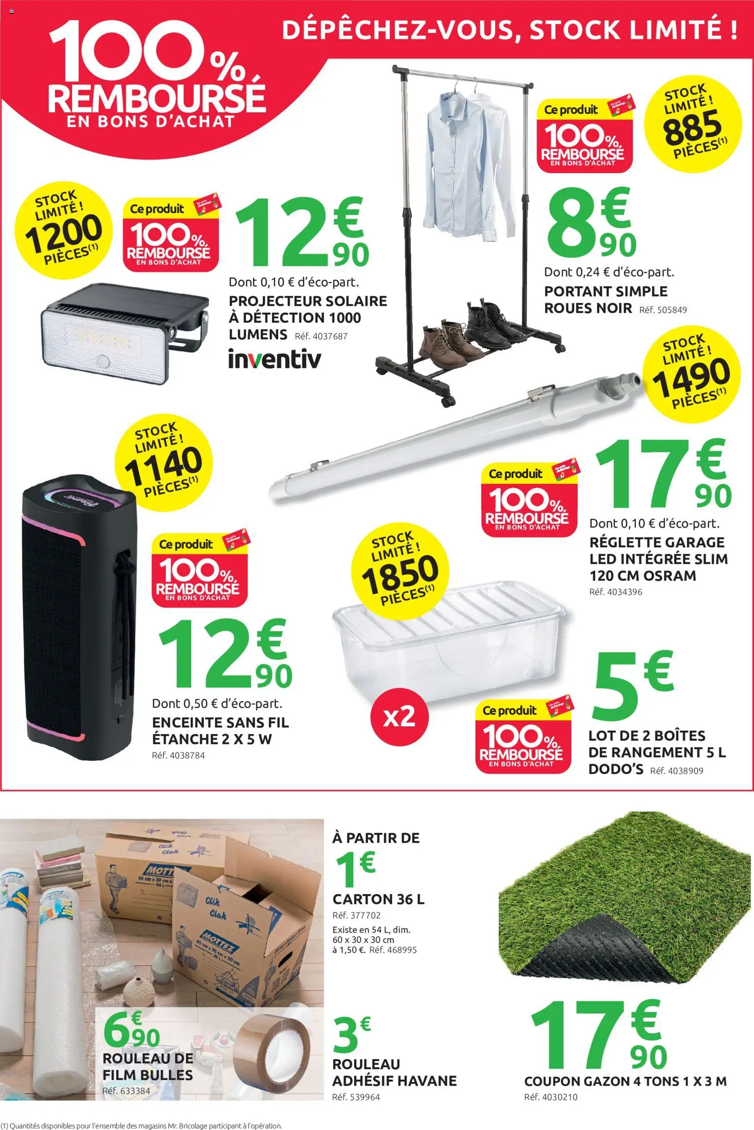 {H1} | Page: 2 | Produits: Projecteur solaire, Rouleau, Gazon, Projecteur