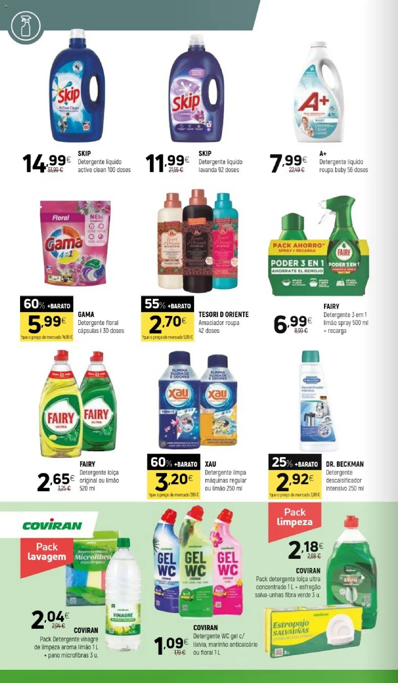 Coviran folheto │ válido de 16.06.2026 | Página: 18 | Produtos: Vinagre, Esfregão, Detergente