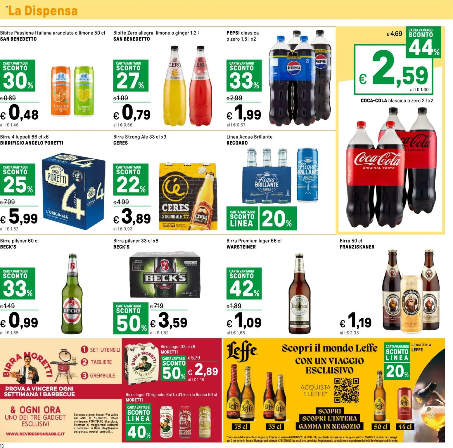 Volantino Iper del 11.05.2026 | Pagina: 18 | Prodotti: Birra, Barbecue, Bibite, Pepsi