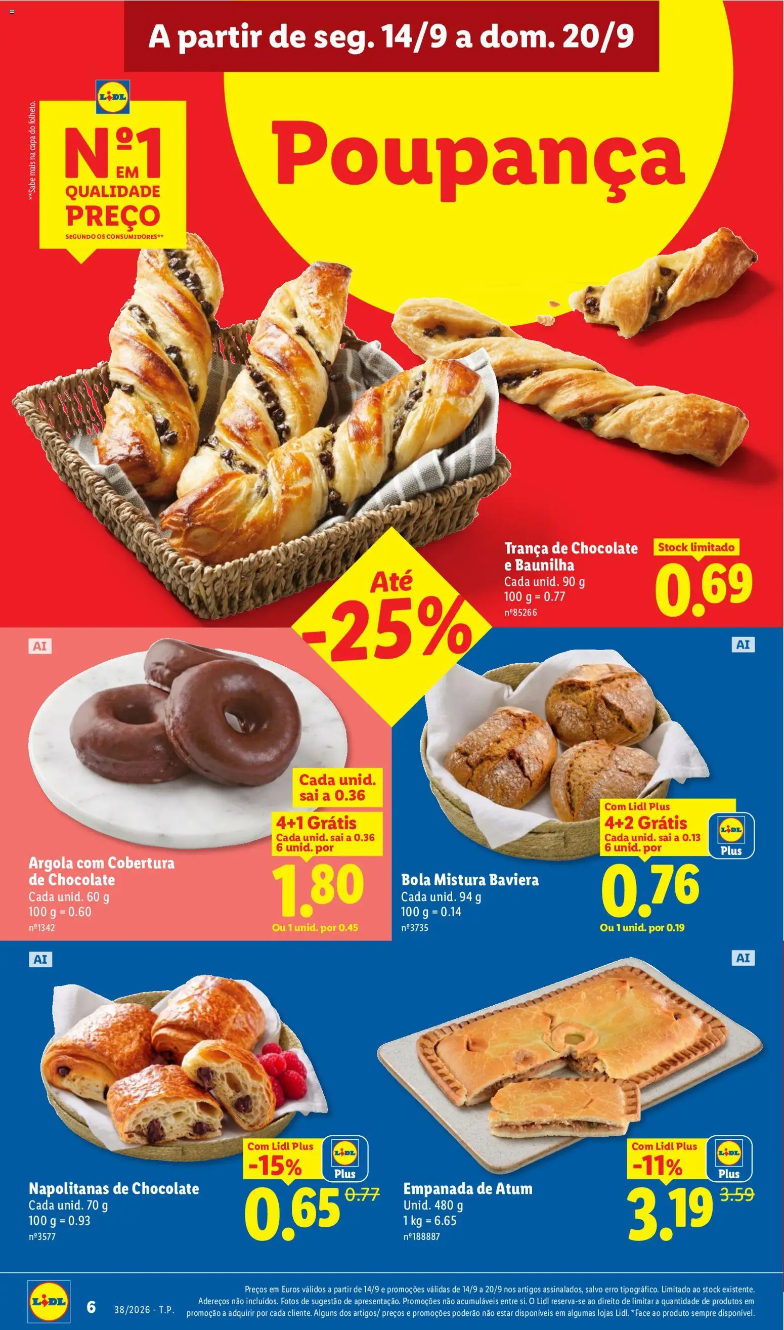 Lidl folheto │ válido de 14/09/2026 | Página: 6 | Produtos: Baunilha, Atum, Chocolate