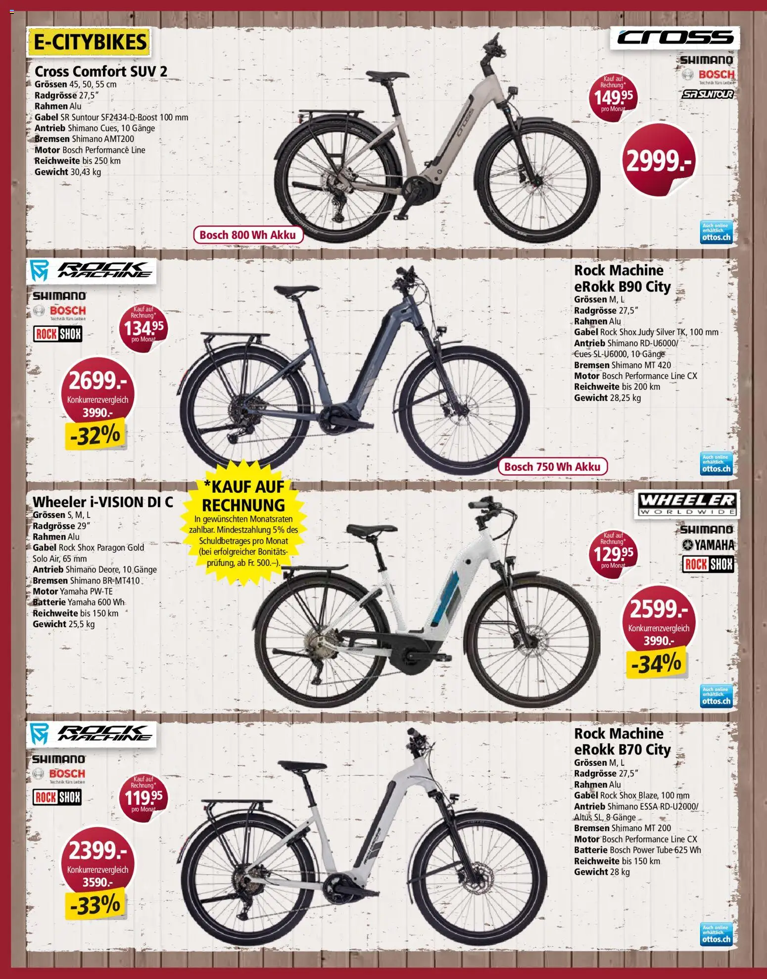 Otto's aktionen Bike Spezial – gültig ab 23.03.2026 | Seite: 2 | Produkte: Rock, Batterie, Gewicht, Bosch