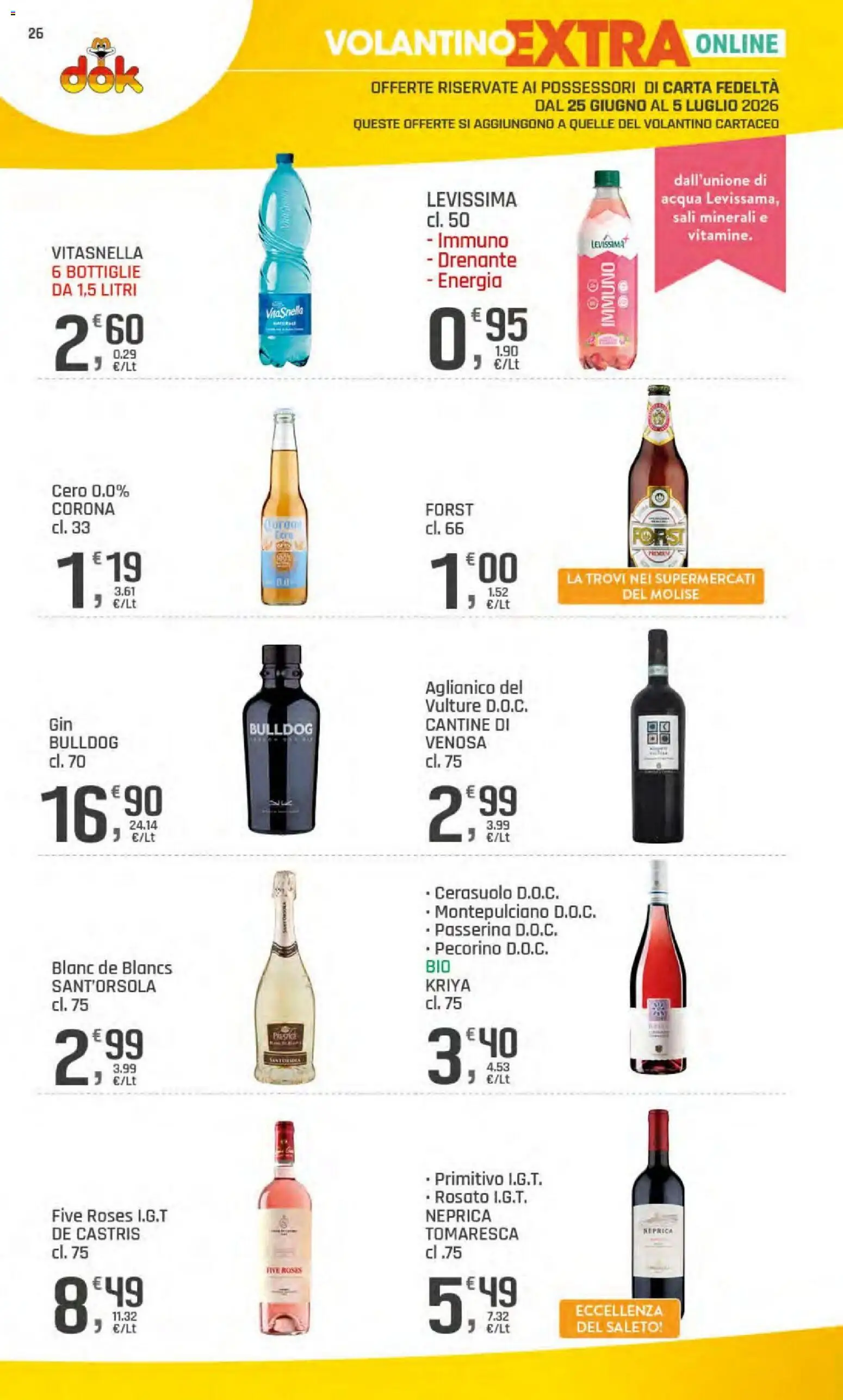 Volantino DOK del 25.06.2026 | Pagina: 27 | Prodotti: Acqua, Pecorino