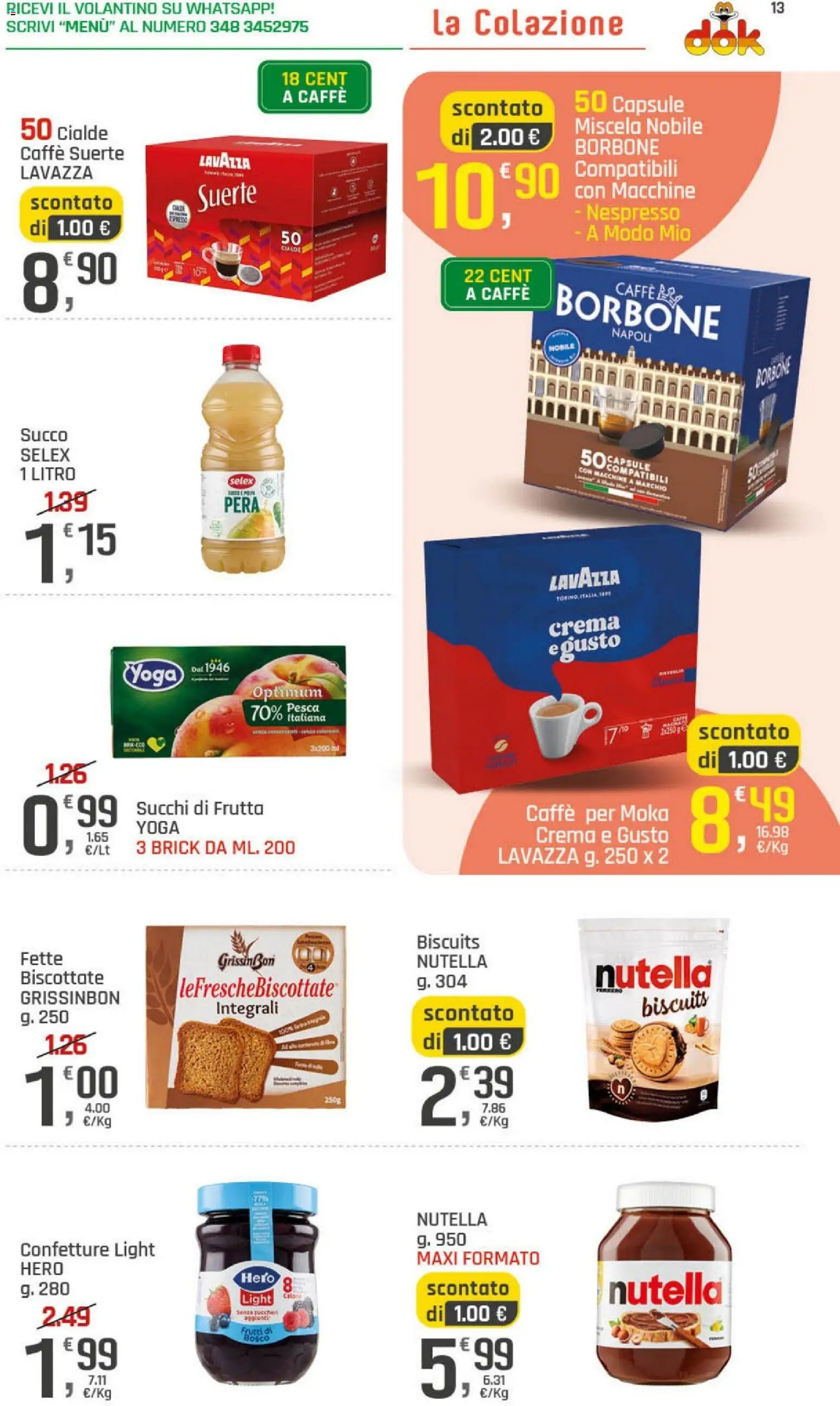 Volantino DOK del 21.05.2026 | Pagina: 13 | Prodotti: Crema, Frutta, Pesca, Pera