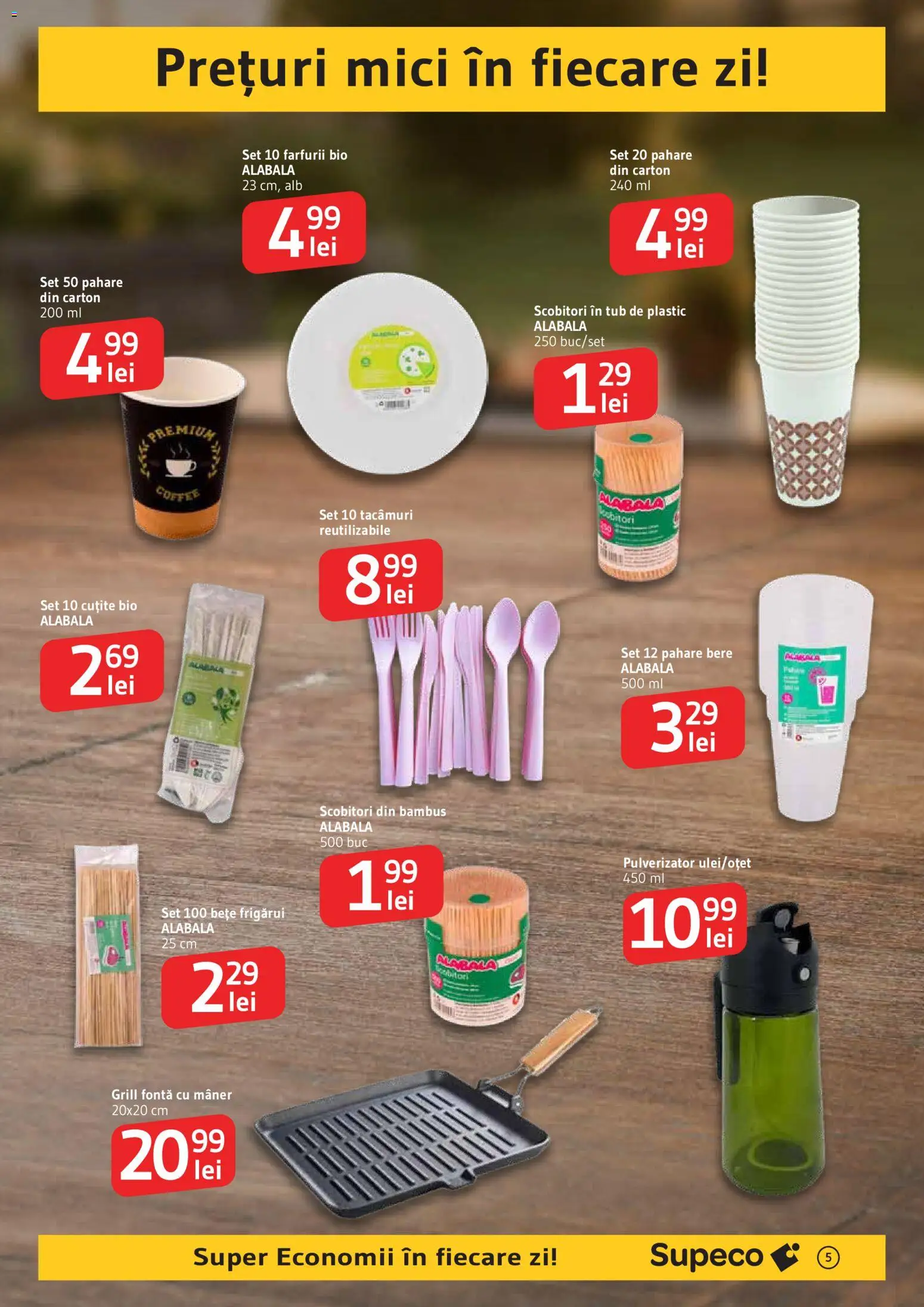Noul catalog Supeco – valabil de la 06.08.2026 | Pagină: 5 | Produse: Şerit ödül, Grill, Mâner, Mici