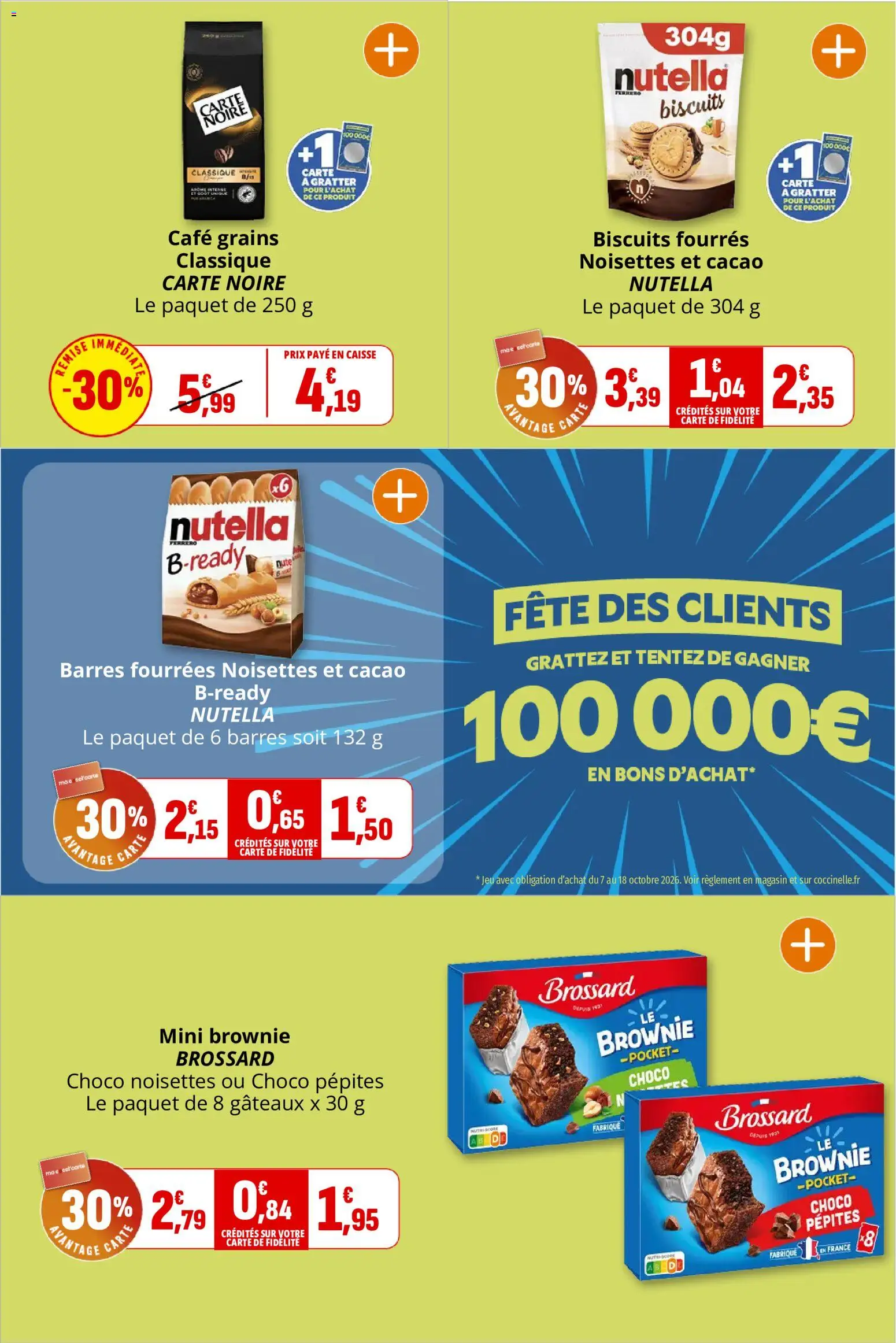 {H1} | Page: 18 | Produits: Cacao, Nutella, Café, Café Grains