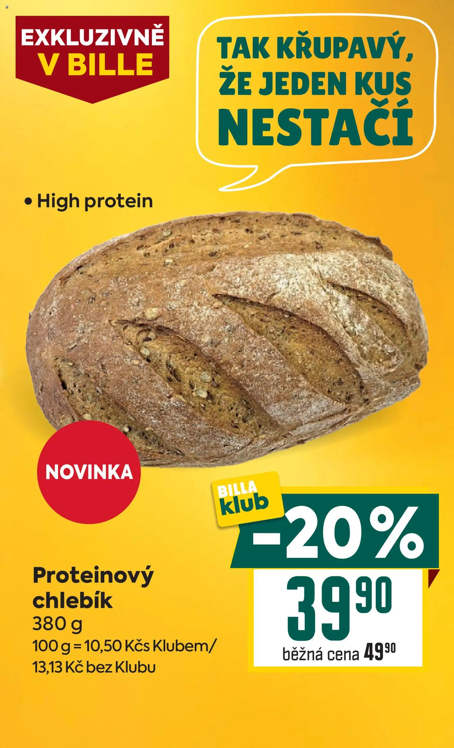 Billa Velký leták od 06.05.2026 | Strana: 7 | Produkty: Proteinový chlebík, Protein