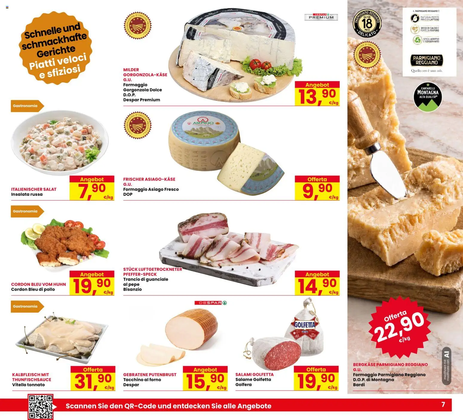 Volantino Eurospar del 29/10/2026 | Pagina: 7 | Prodotti: Insalata, Tacchino, Forno, Gorgonzola