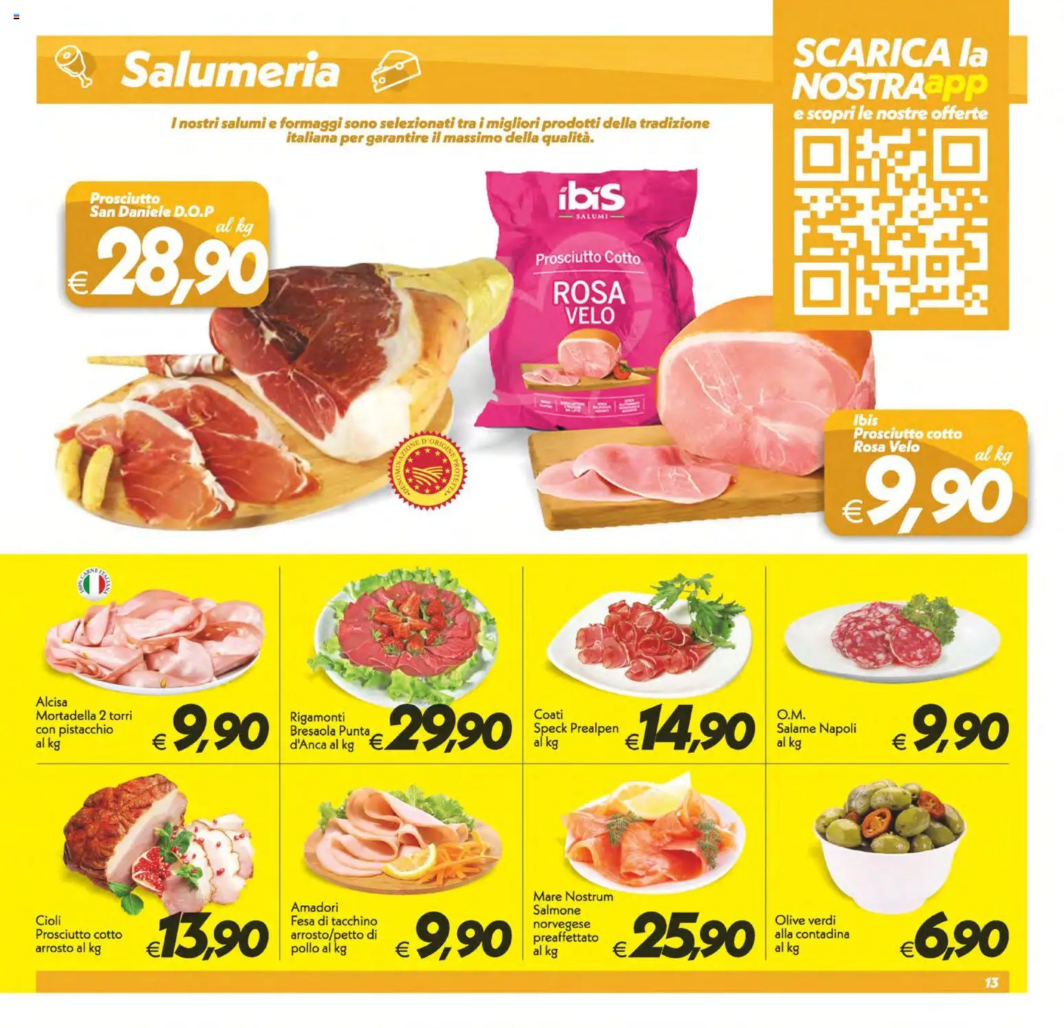 Volantino SuperConveniente del 25/09/2026 | Pagina: 13 | Prodotti: Arrosto, Pollo, Salmone, Bresaola