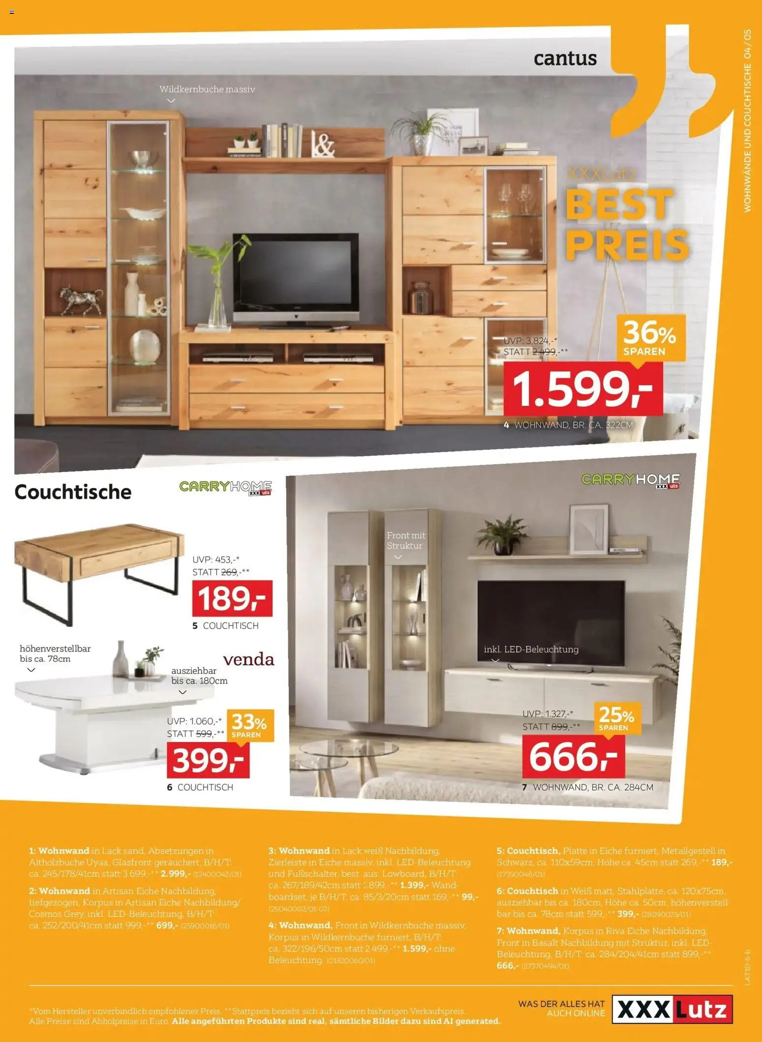 XXXLutz BEST PREIS von 13.10.2026 - Aktuelle Angebote | Seite: 5 | Produkte: Couchtisch