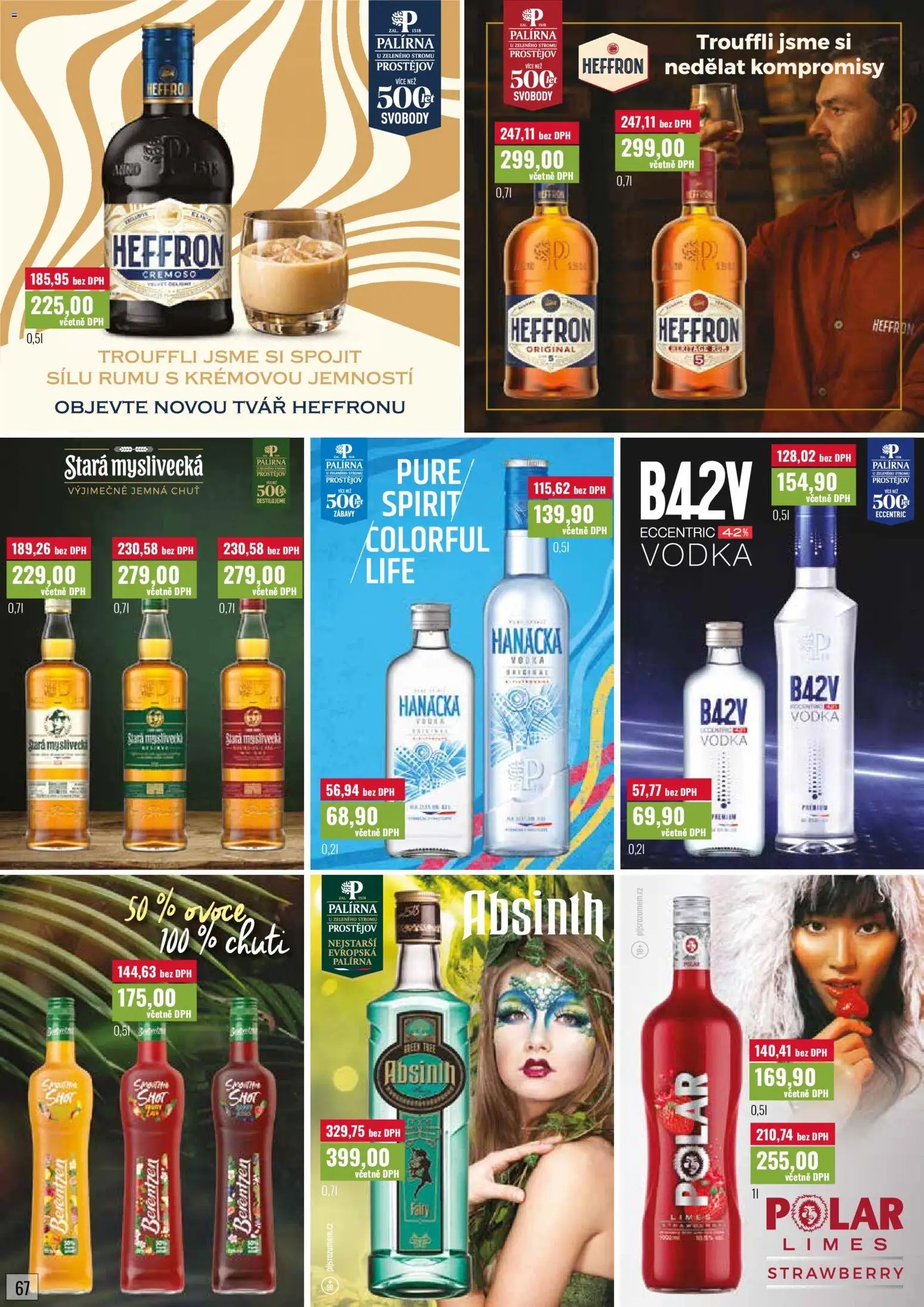 Ratio leták od 01.07.2026 | Strana: 68 | Produkty: Ovoce, Heffron, Stará myslivecká, Absinth
