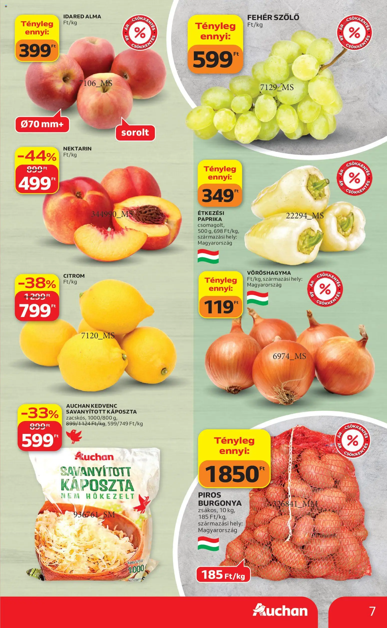 Auchan akciós ujság - amely érvényes a következő dátumtól: 2026.09.03. | Oldal: 7