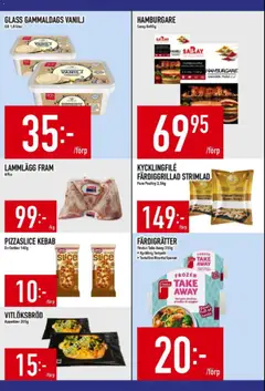 Matdax erbjudanden - Förhandsvisning av reklamblad från butik Matdax aktuell från 15.06.2026 | Sida: 18 | Produkter: Hamburgare, Kycklingfile, Glass
