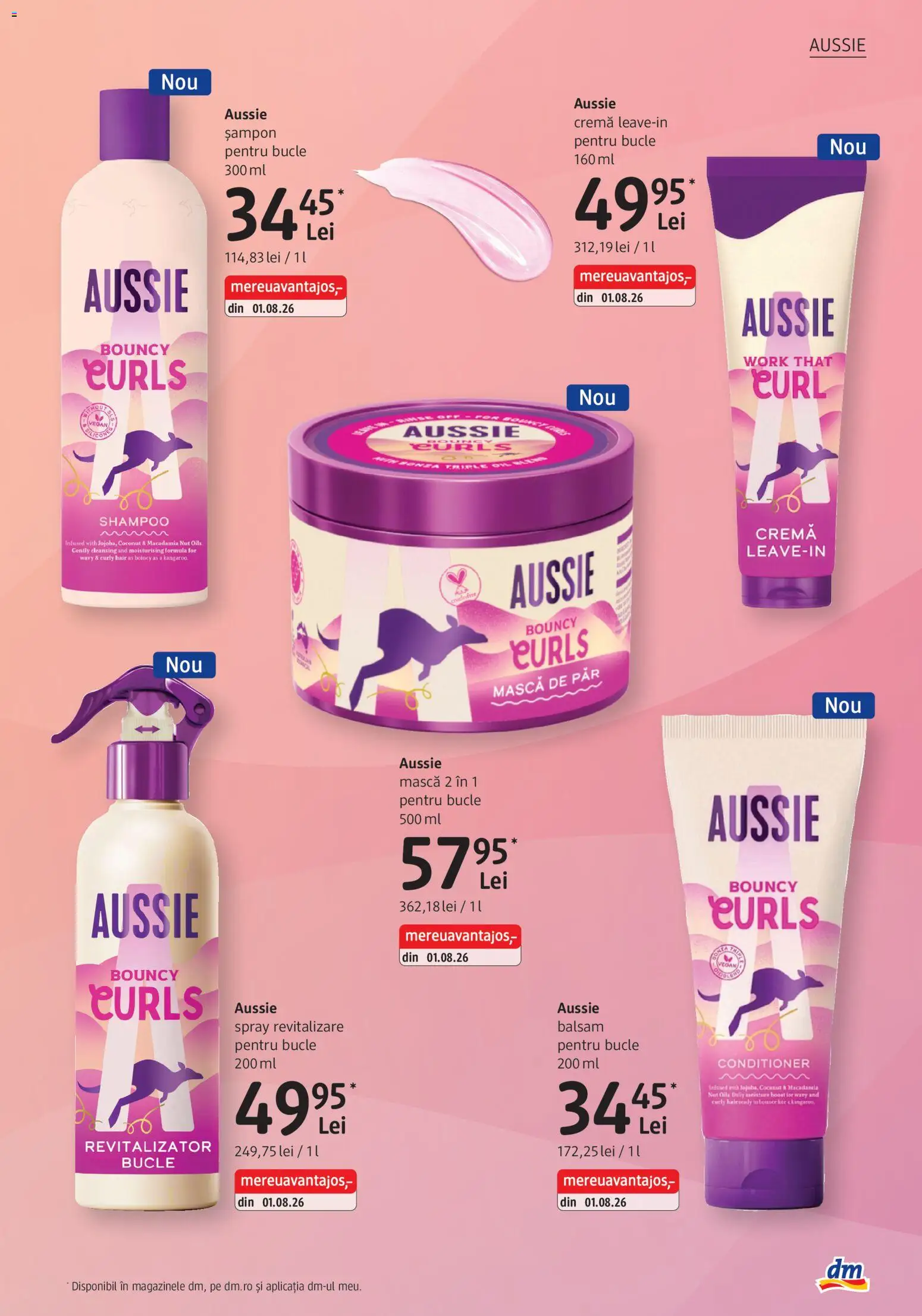 Noul catalog DM drogeriemarkt – valabil de la 01.10.2026 | Pagină: 15 | Produse: Șampon, Balsam, Mască de păr, Cremă